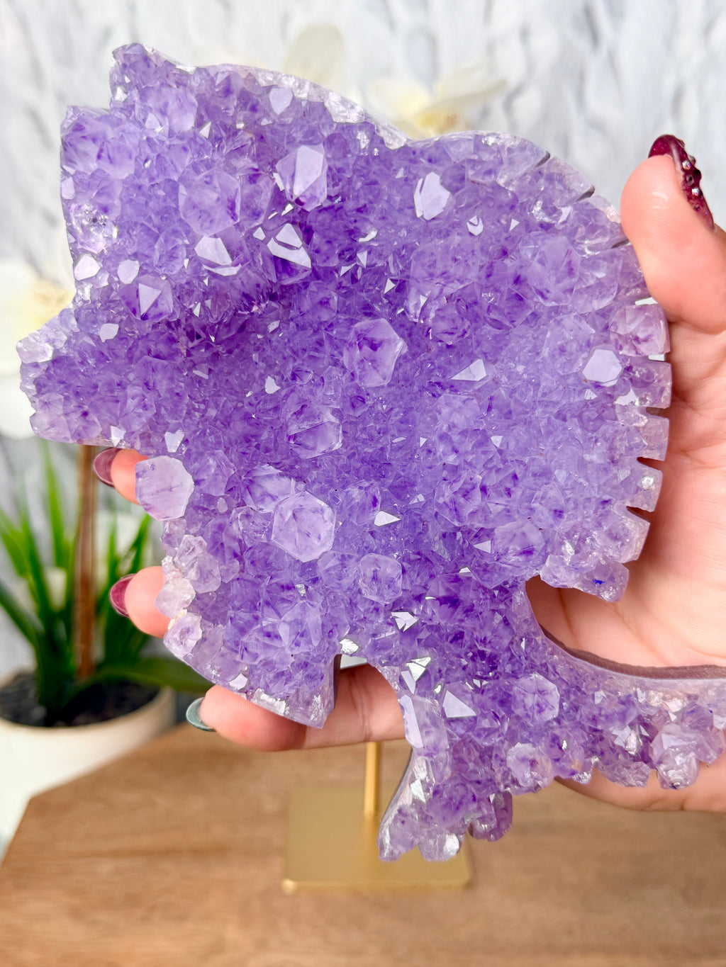 Amethyst Agate Fish Carving