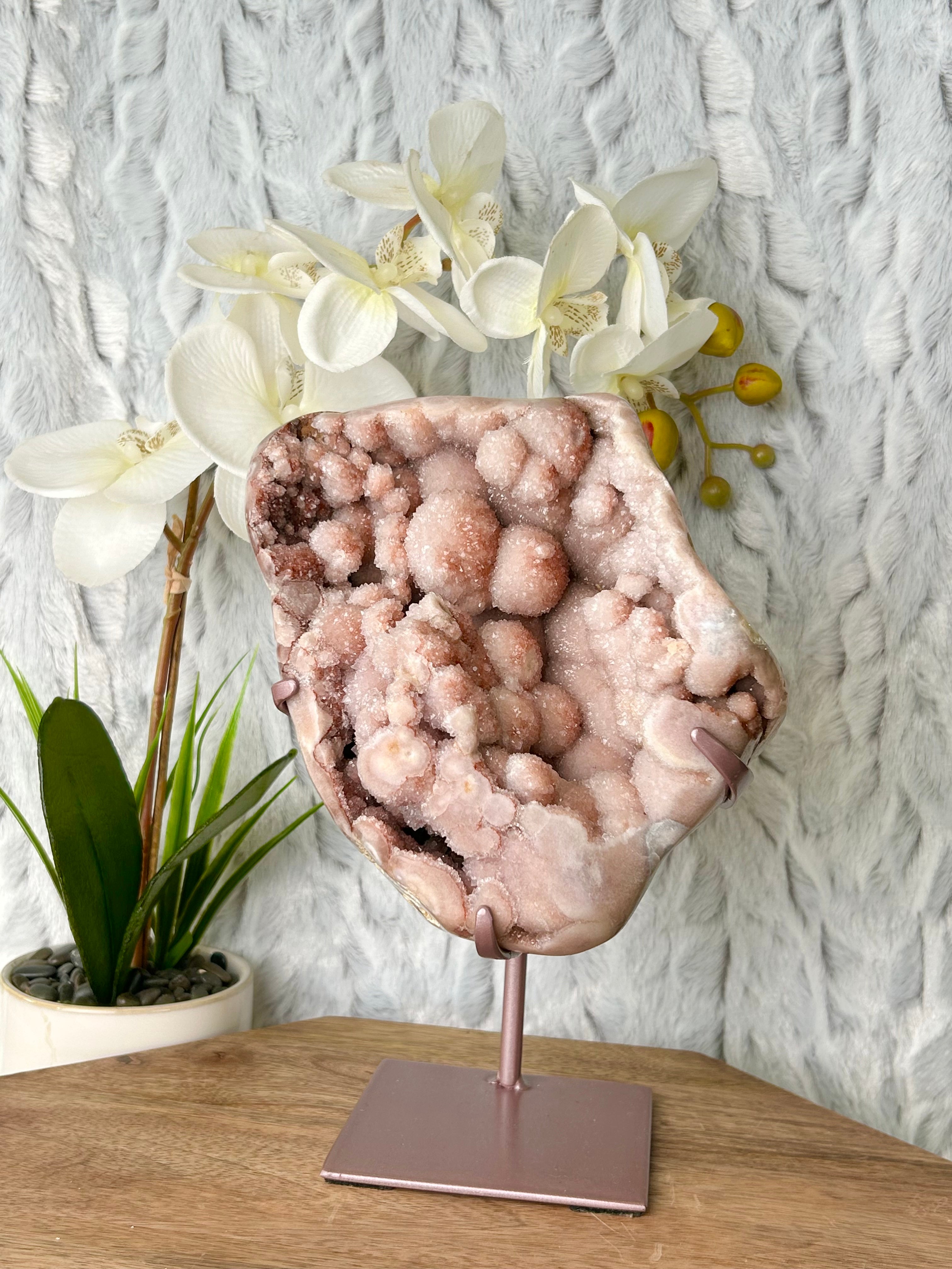 HQ Botryoidal Pink Amethyst Freeform