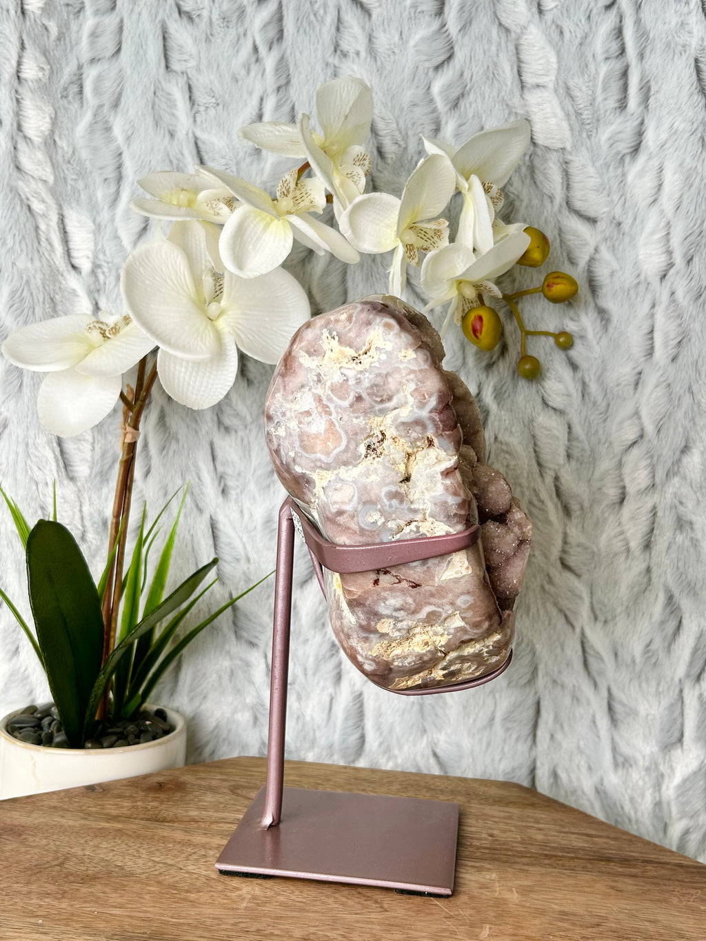 HQ Botryoidal Pink Amethyst Freeform