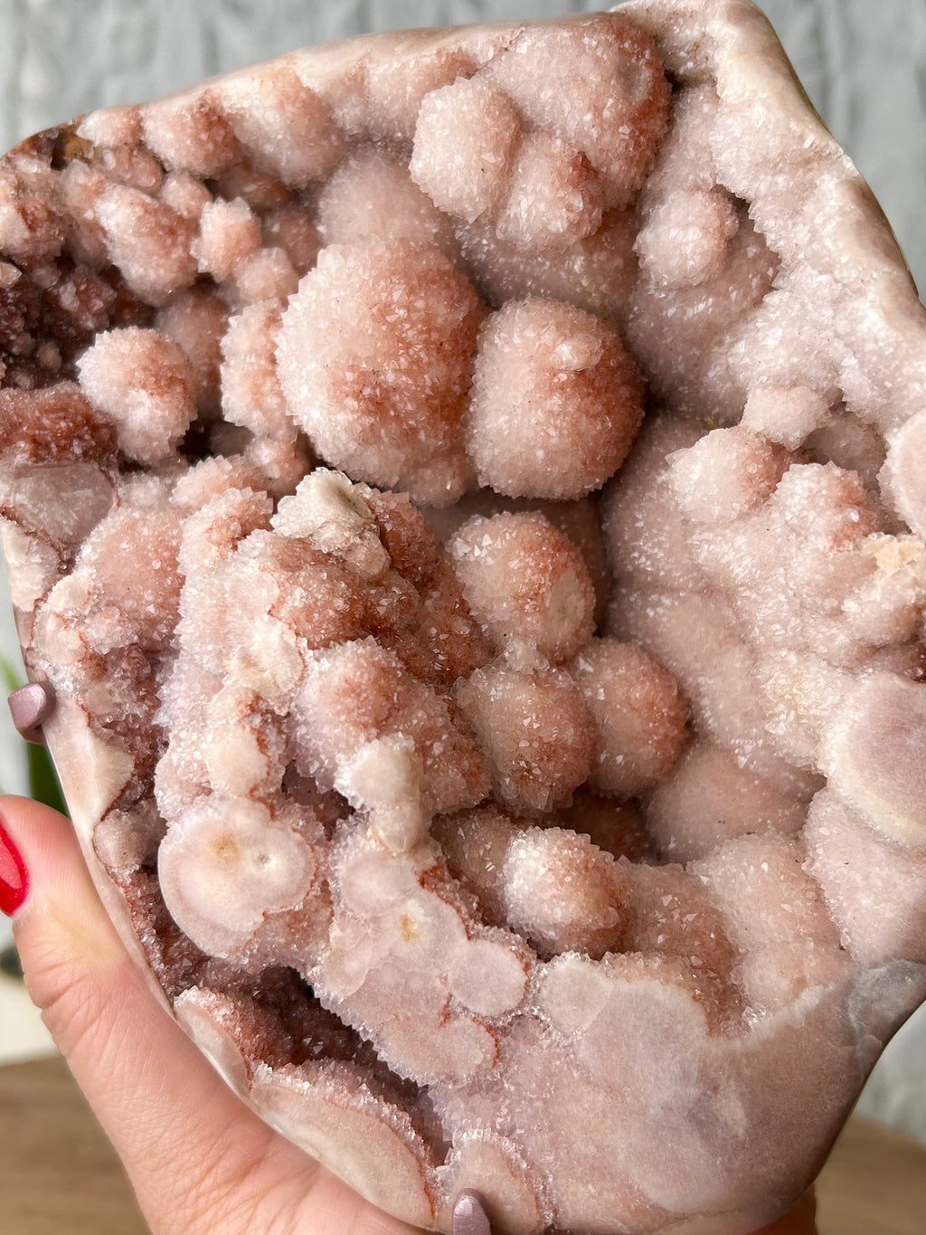 HQ Botryoidal Pink Amethyst Freeform