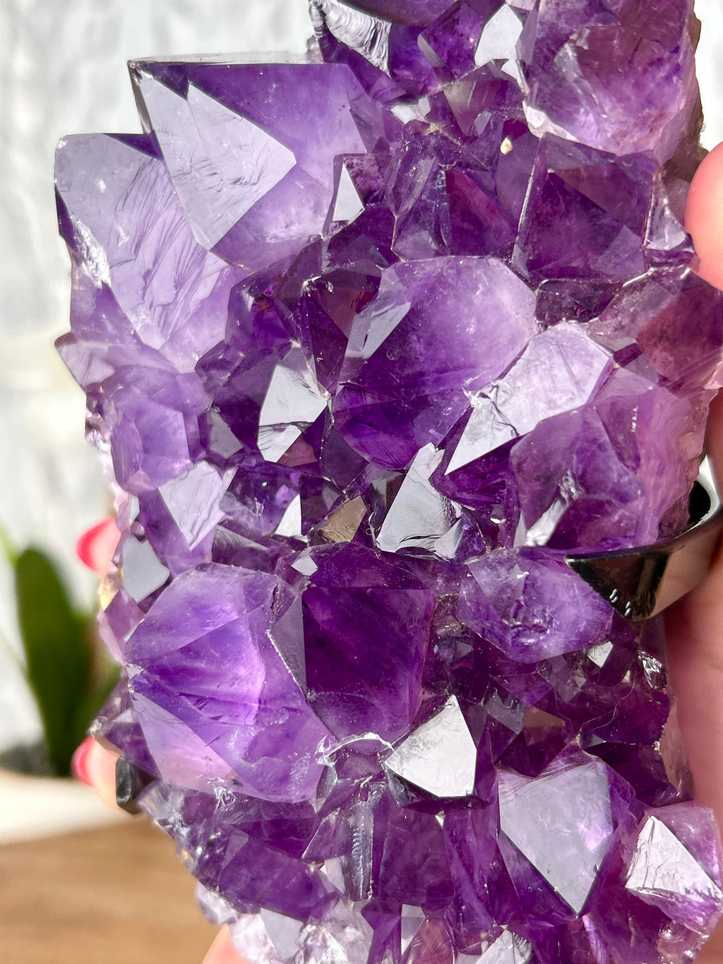 Deep Purple Amethyst cluster