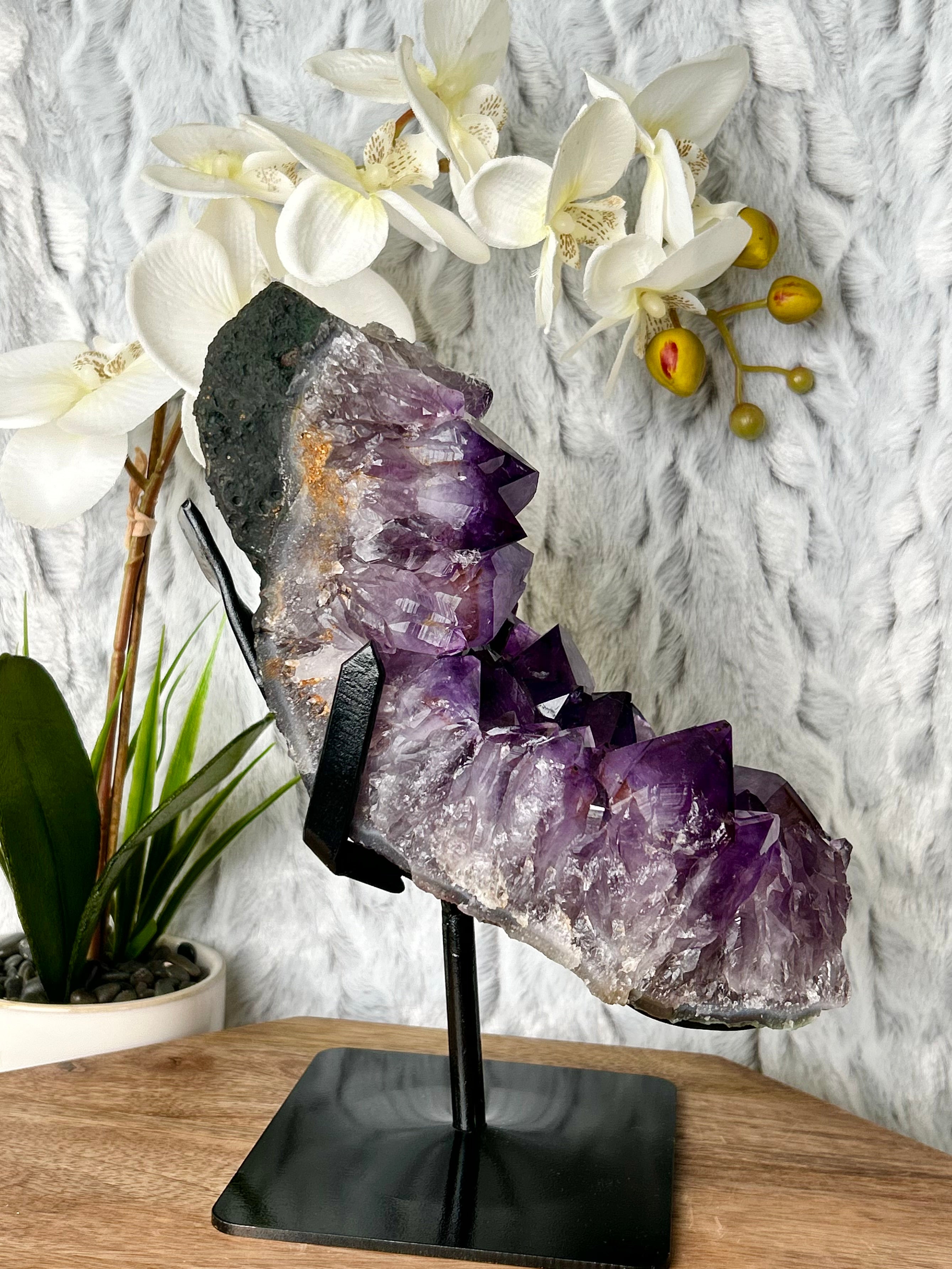 Large Deep Purple Amethyst cluster