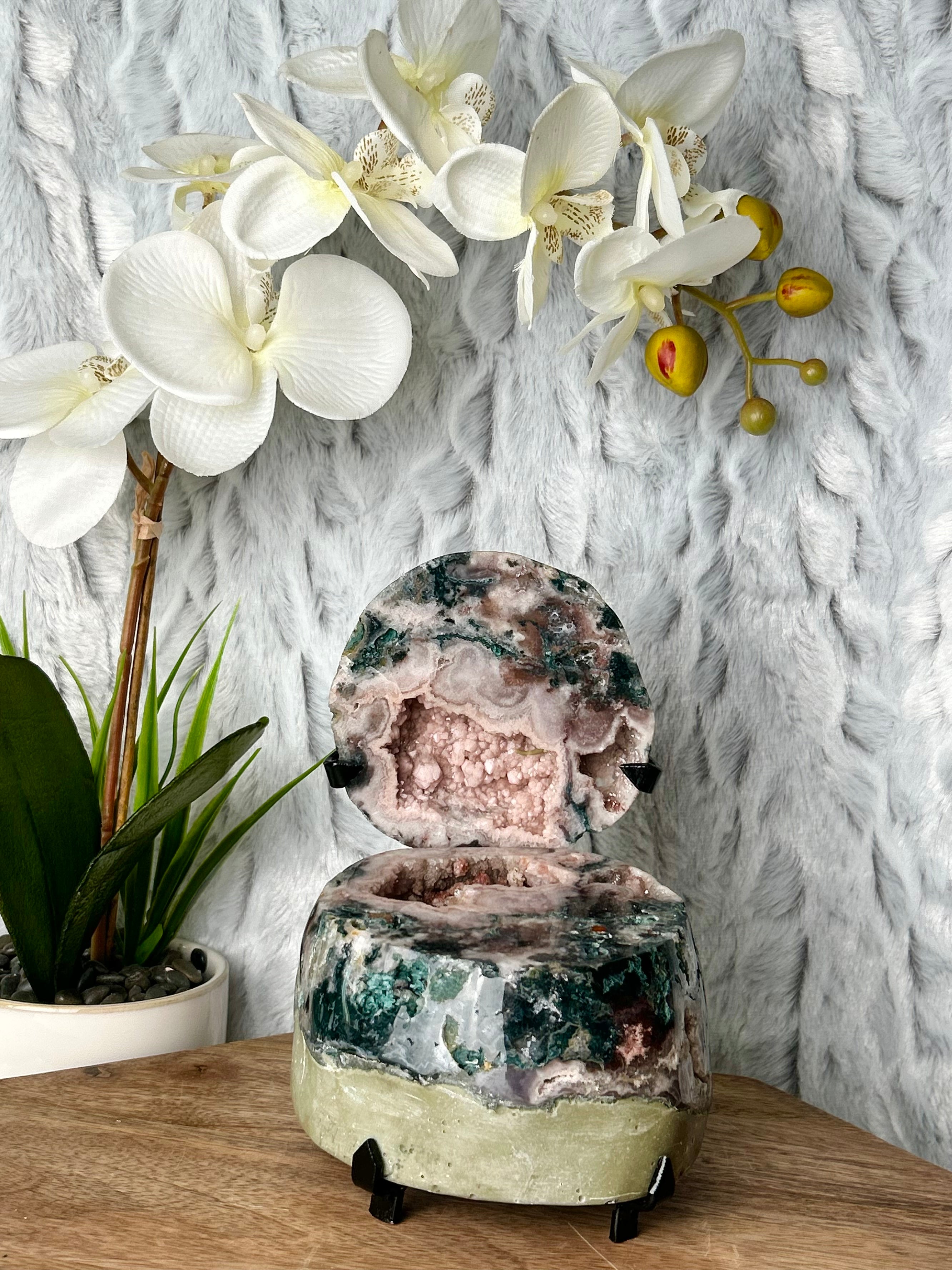 Pink Amethyst and Jasper Jewelry Box