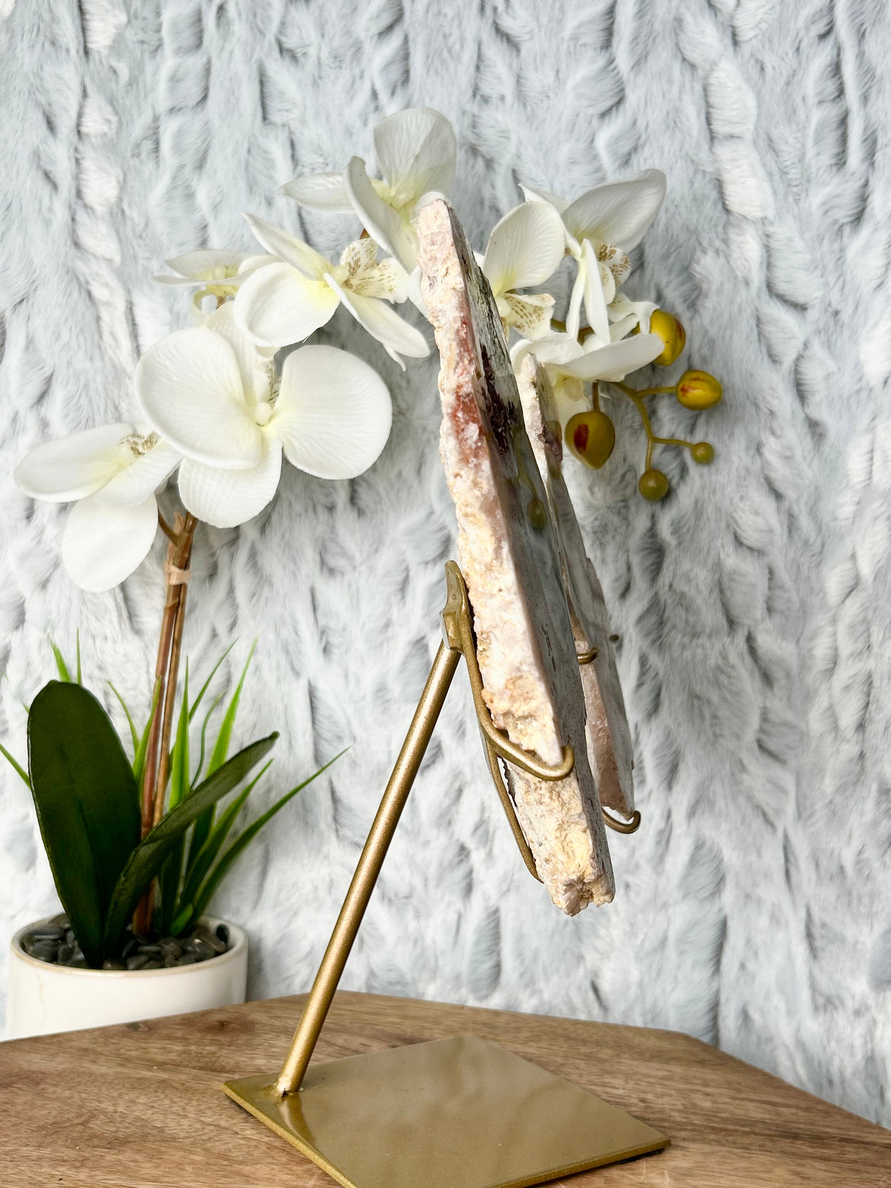 Pink Amethyst slab Butterfly Wings