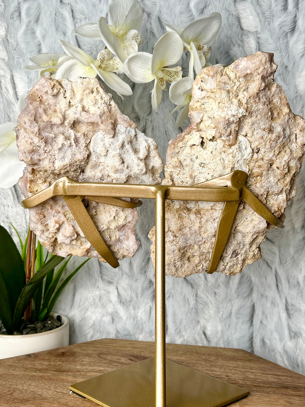 Pink Amethyst slab Butterfly Wings