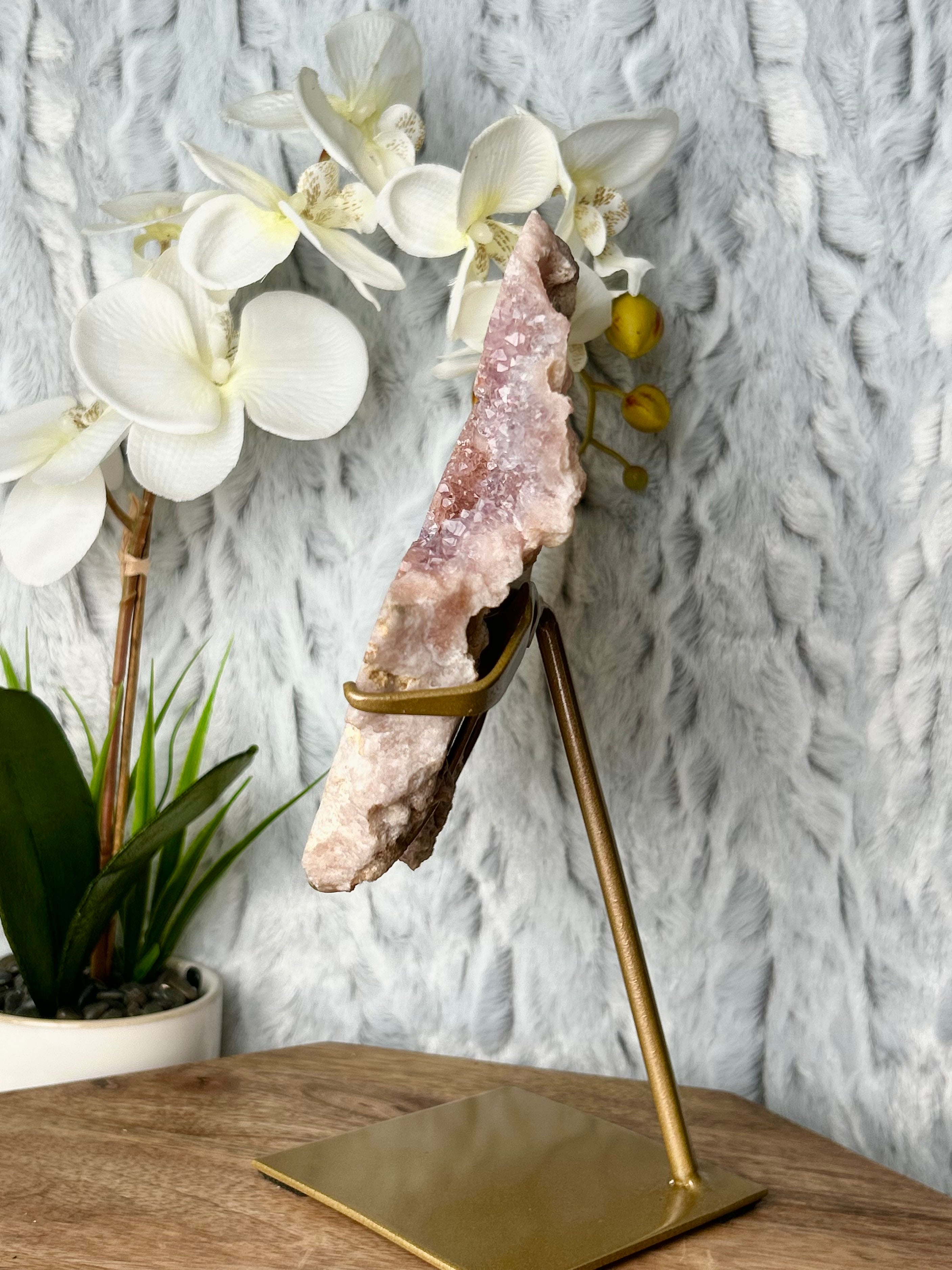 Pink Amethyst slab Butterfly Wings