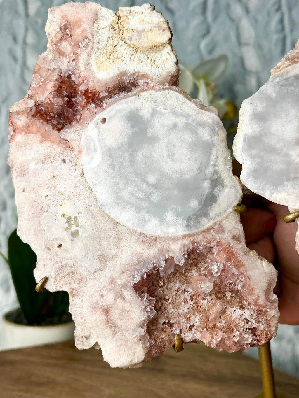 Pink Amethyst slab Butterfly Wings