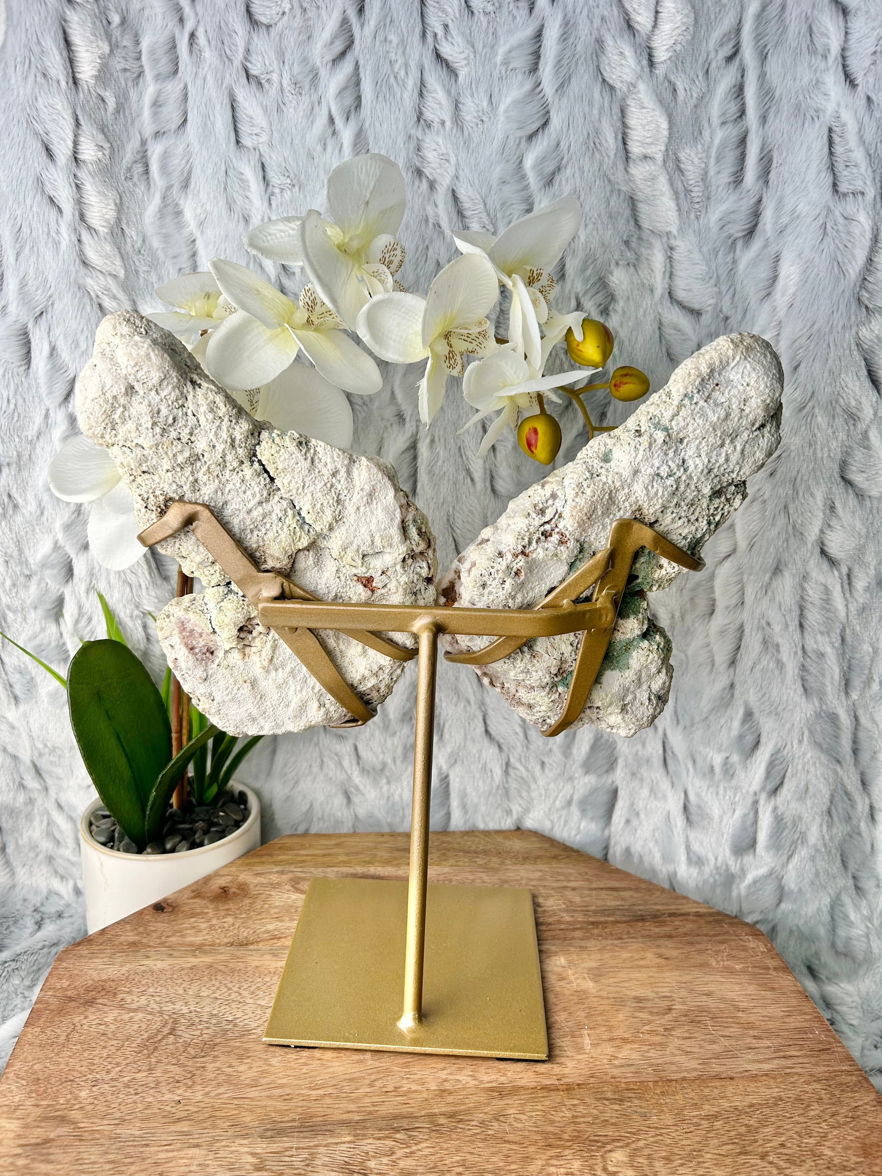 Pink Amethyst Butterfly Wings