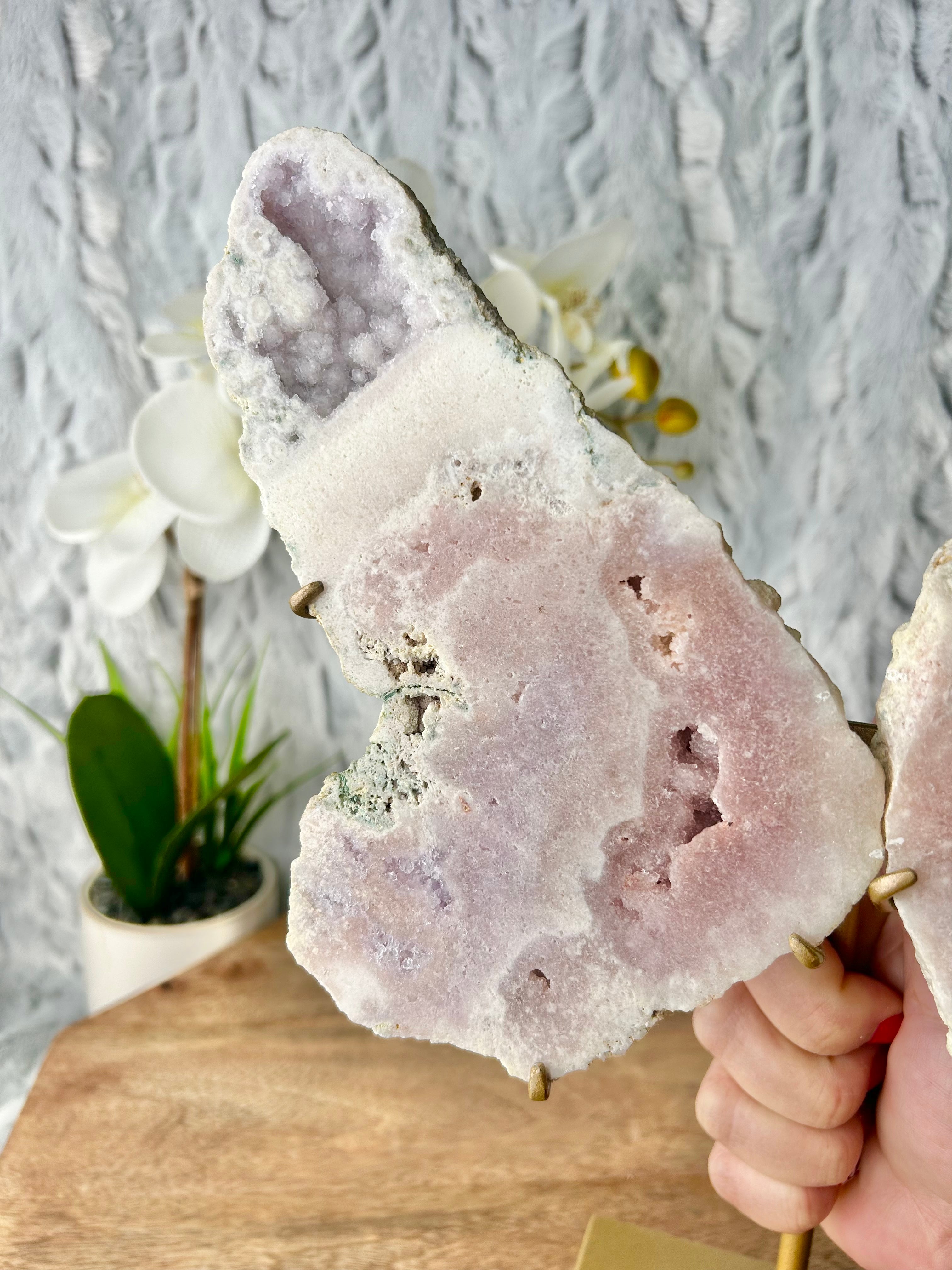 Pink Amethyst Butterfly Wings