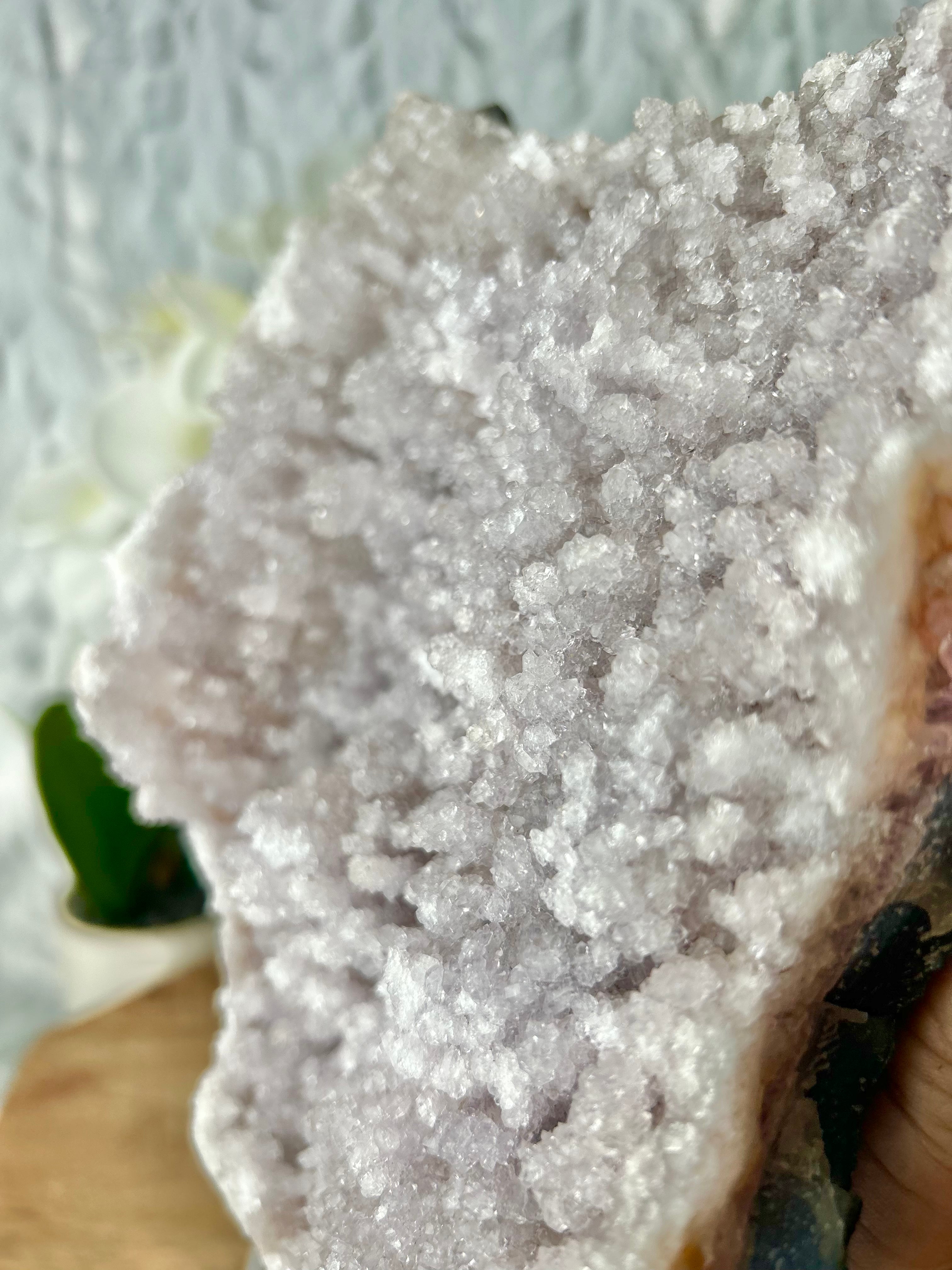 Stalactite shower Amethyst slab