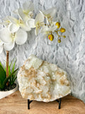 Large Green Apophyllite and Stilbite Cluster