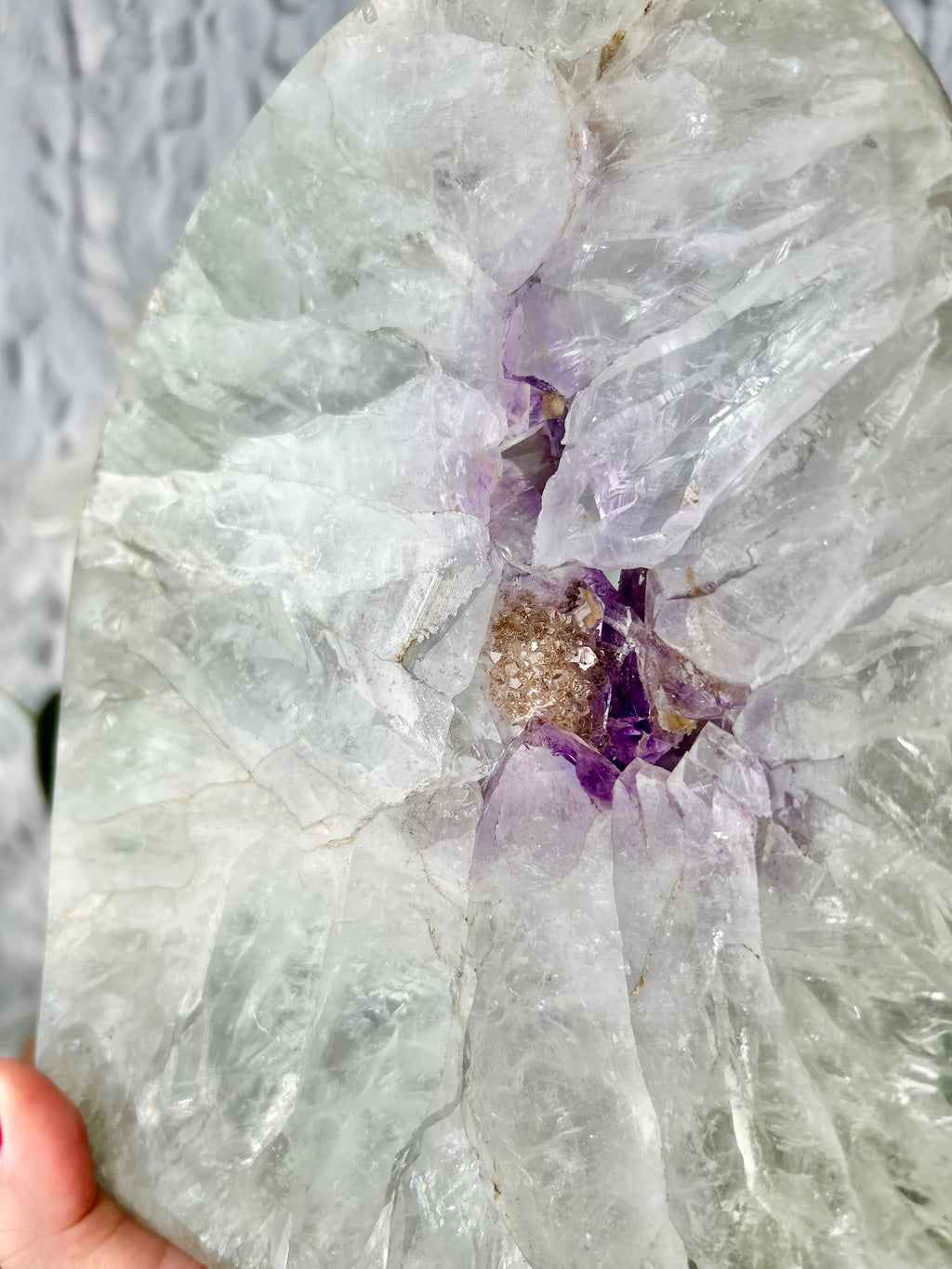 Large Amethyst Agate heart