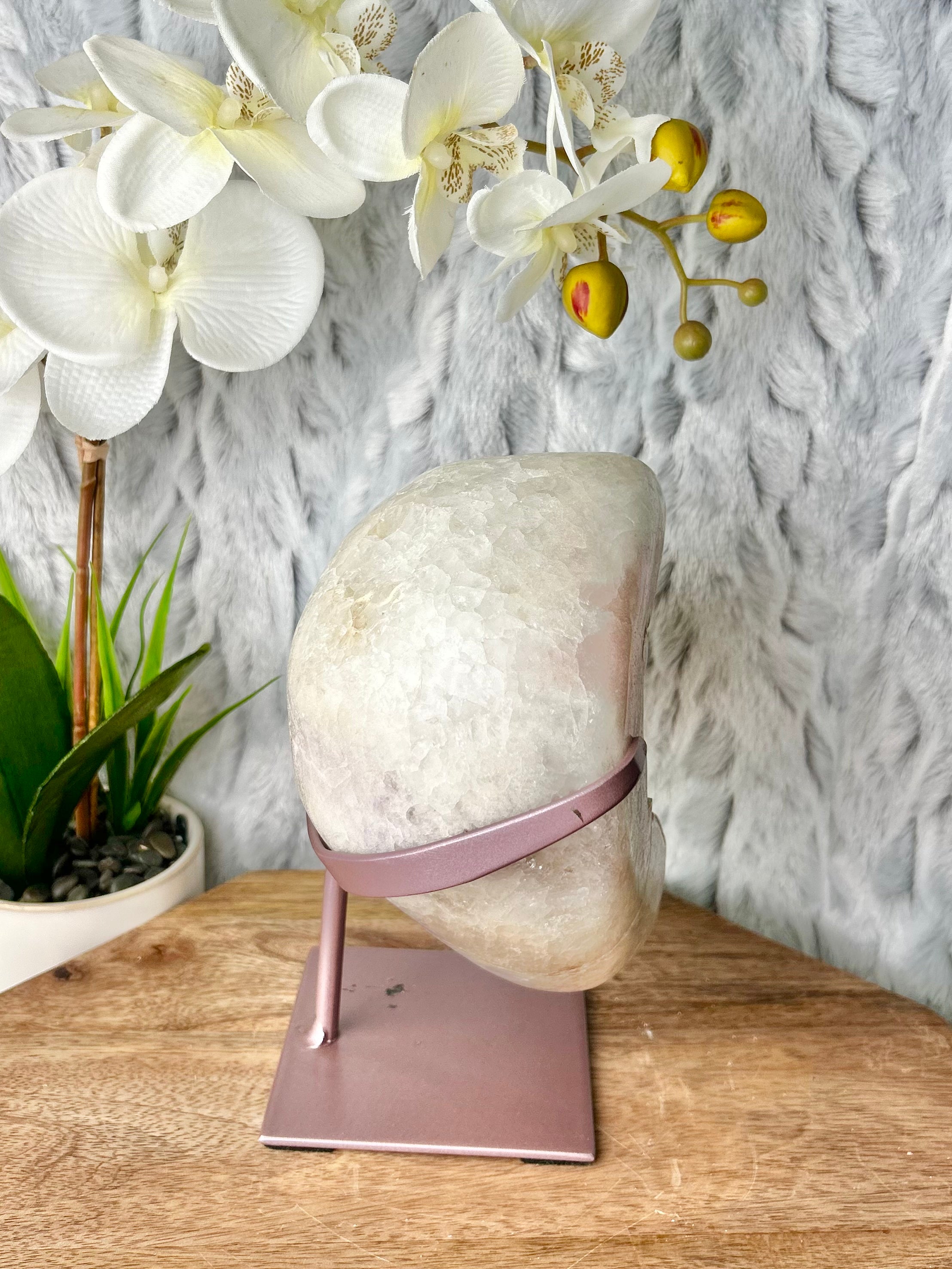 Large Light Pink Amethyst Botryoidal Freeform