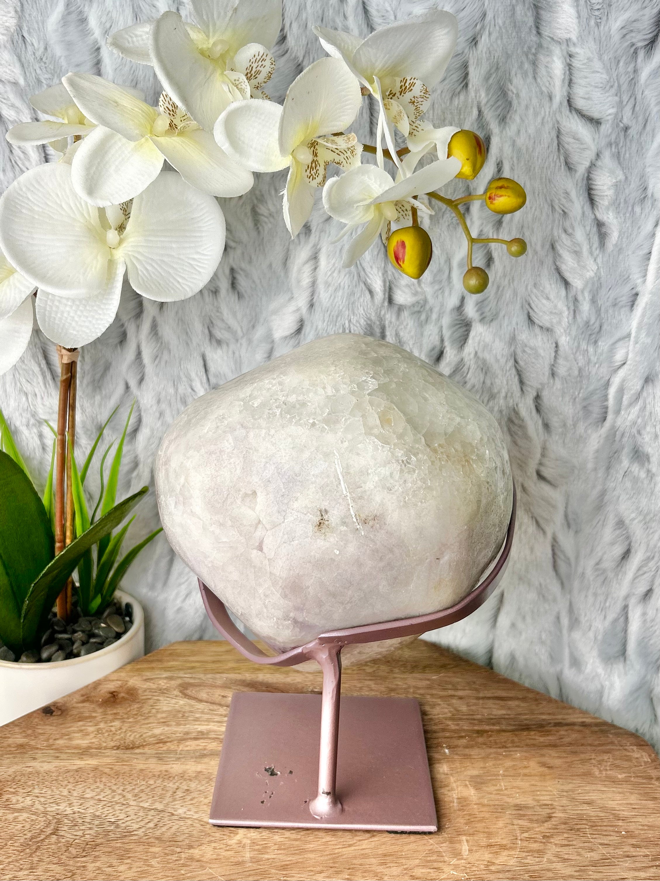 Large Light Pink Amethyst Botryoidal Freeform