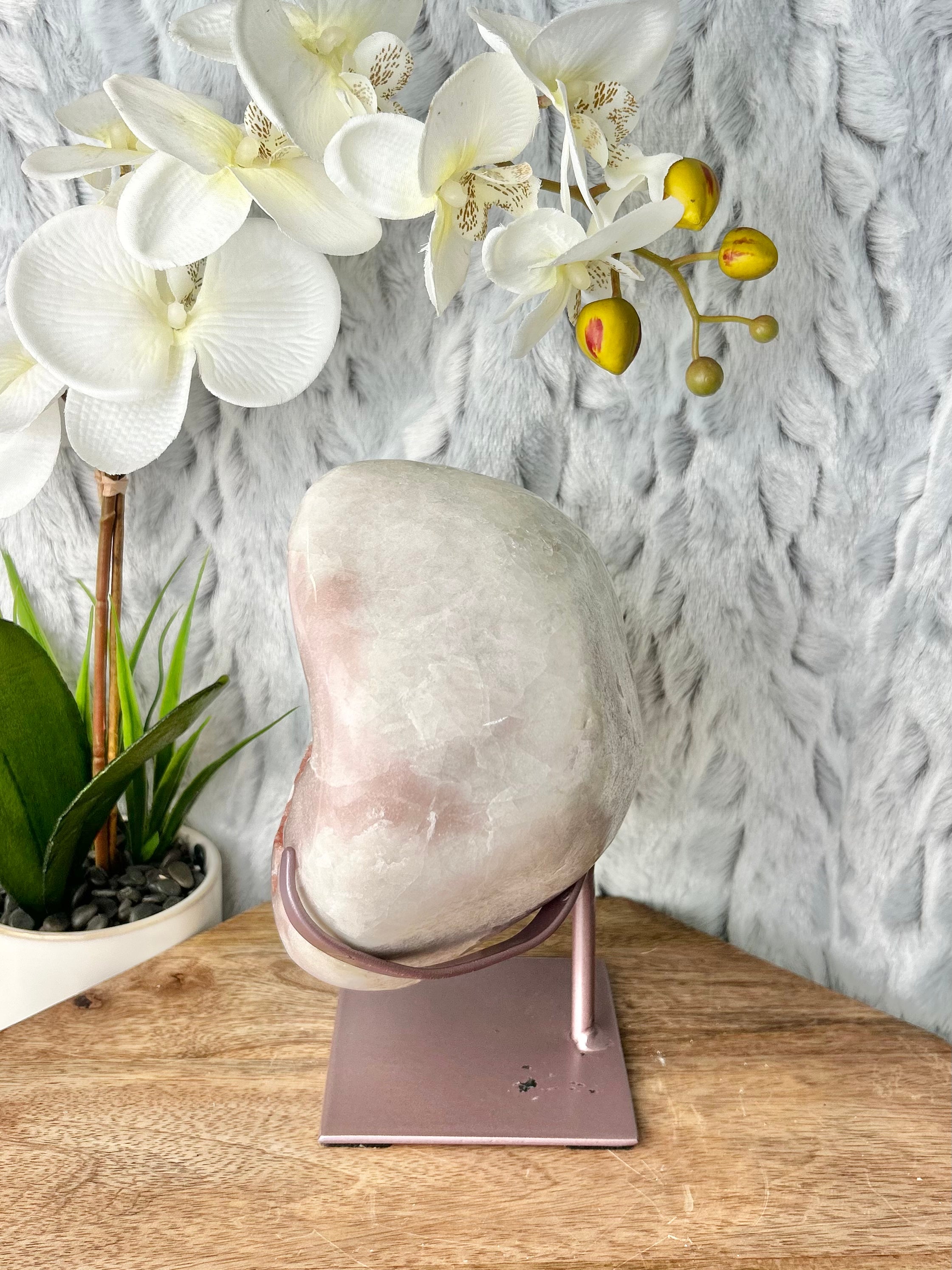 Large Light Pink Amethyst Botryoidal Freeform