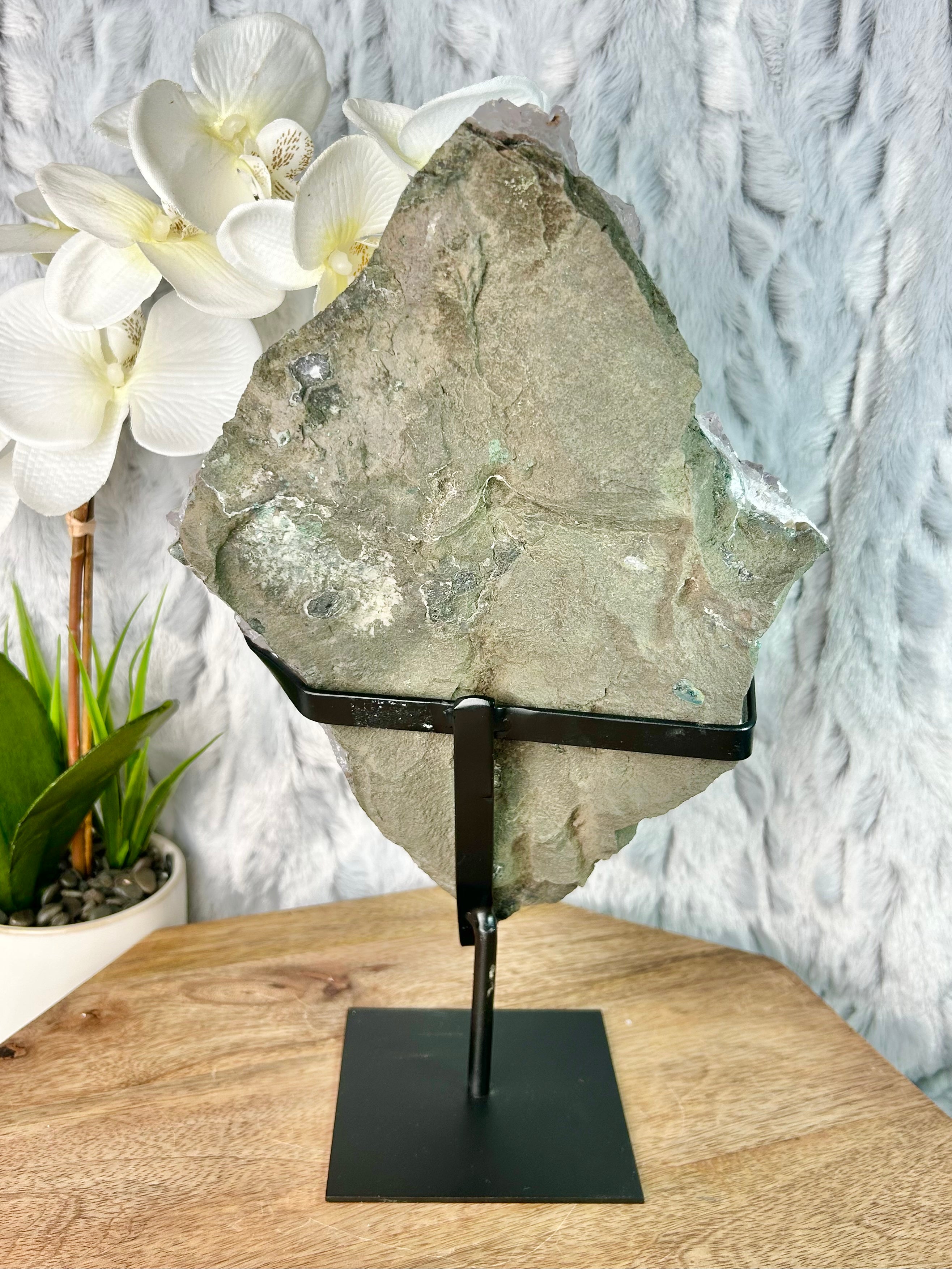 Sugar Amethyst with Sugar Calcite