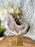 Amethyst Pocket Geode on stand