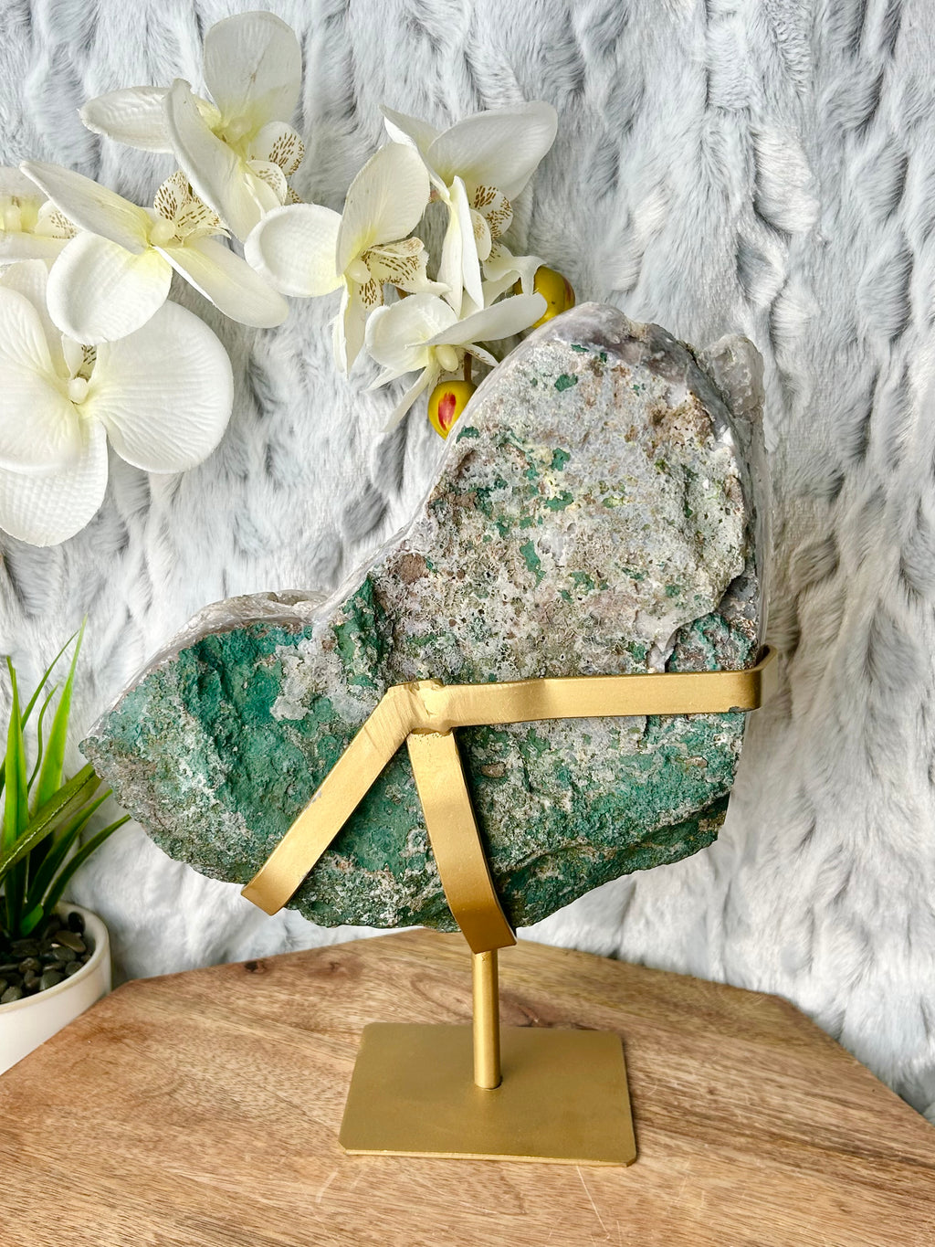 Amethyst Pocket Geode on stand