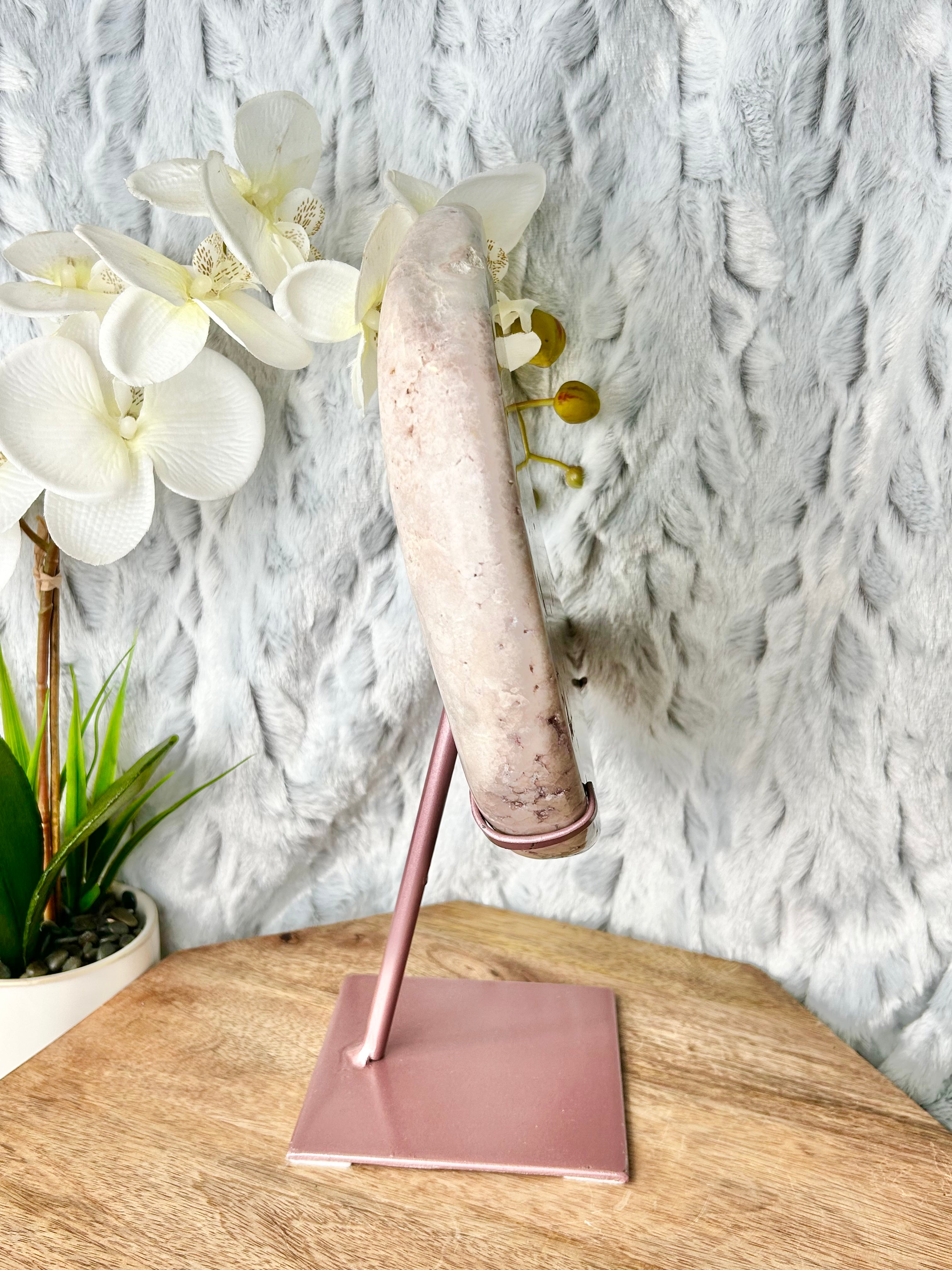 Large Pink Amethyst Moon