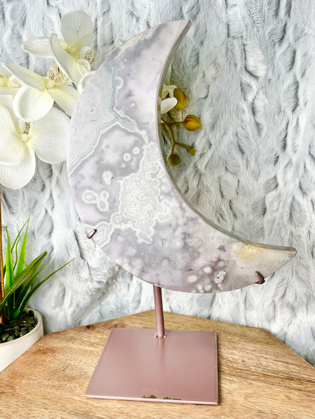 Purple Pink Amethyst Moon