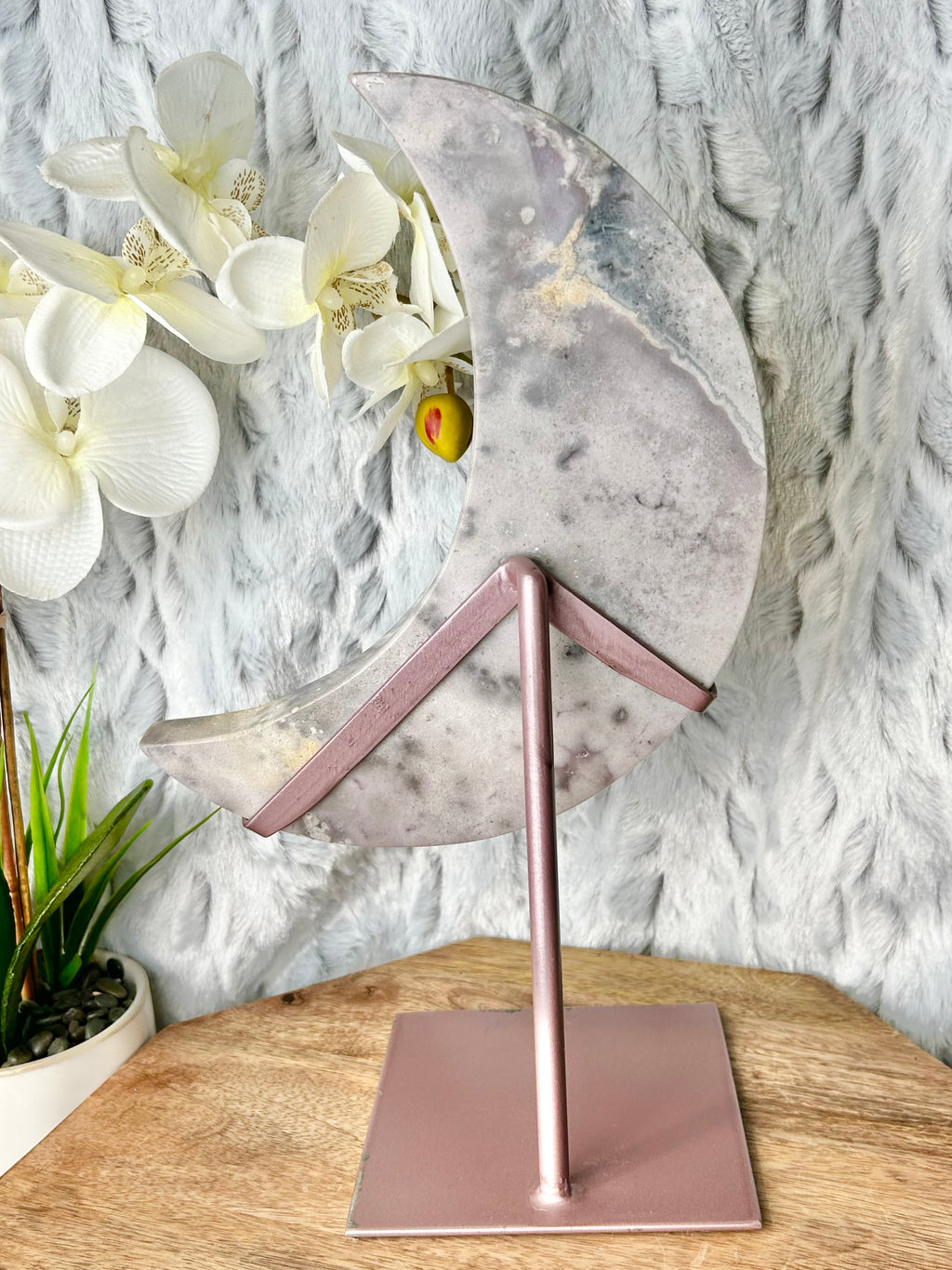 Purple Pink Amethyst Moon