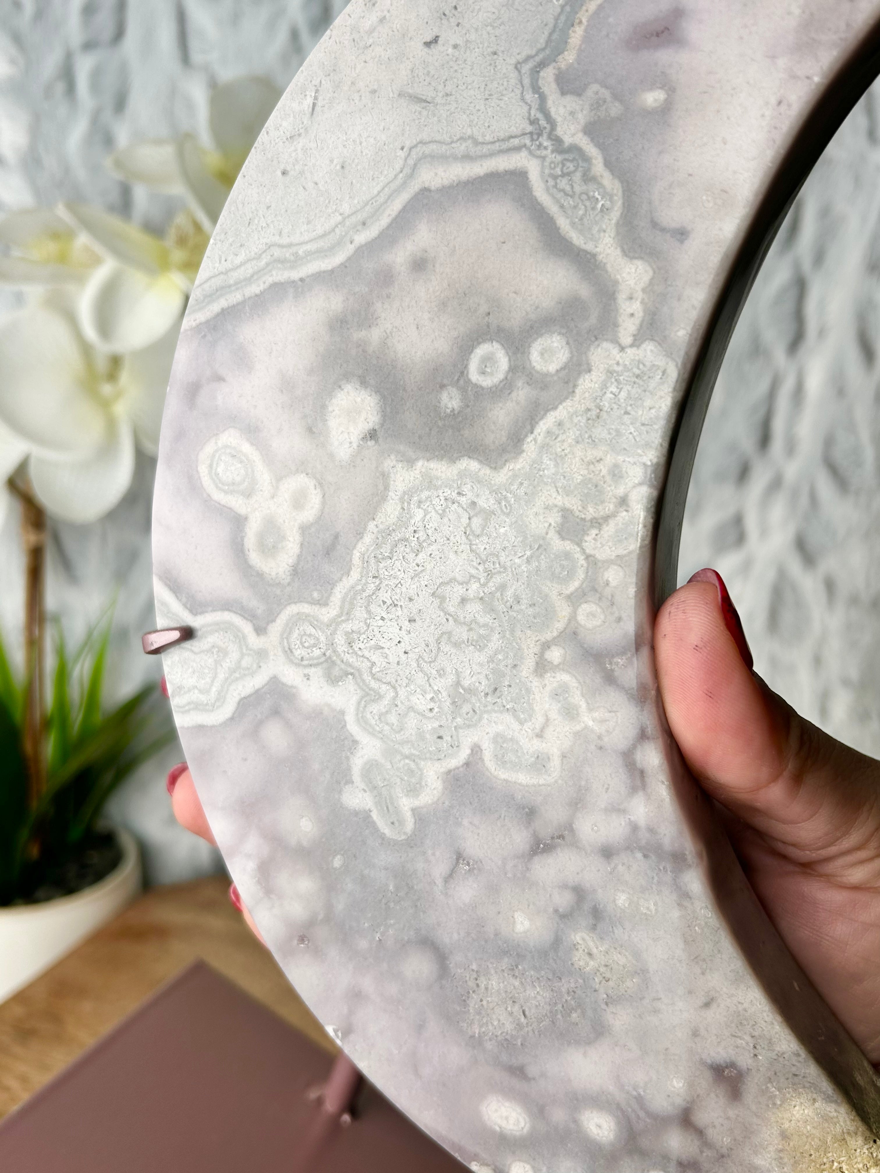 Purple Pink Amethyst Moon