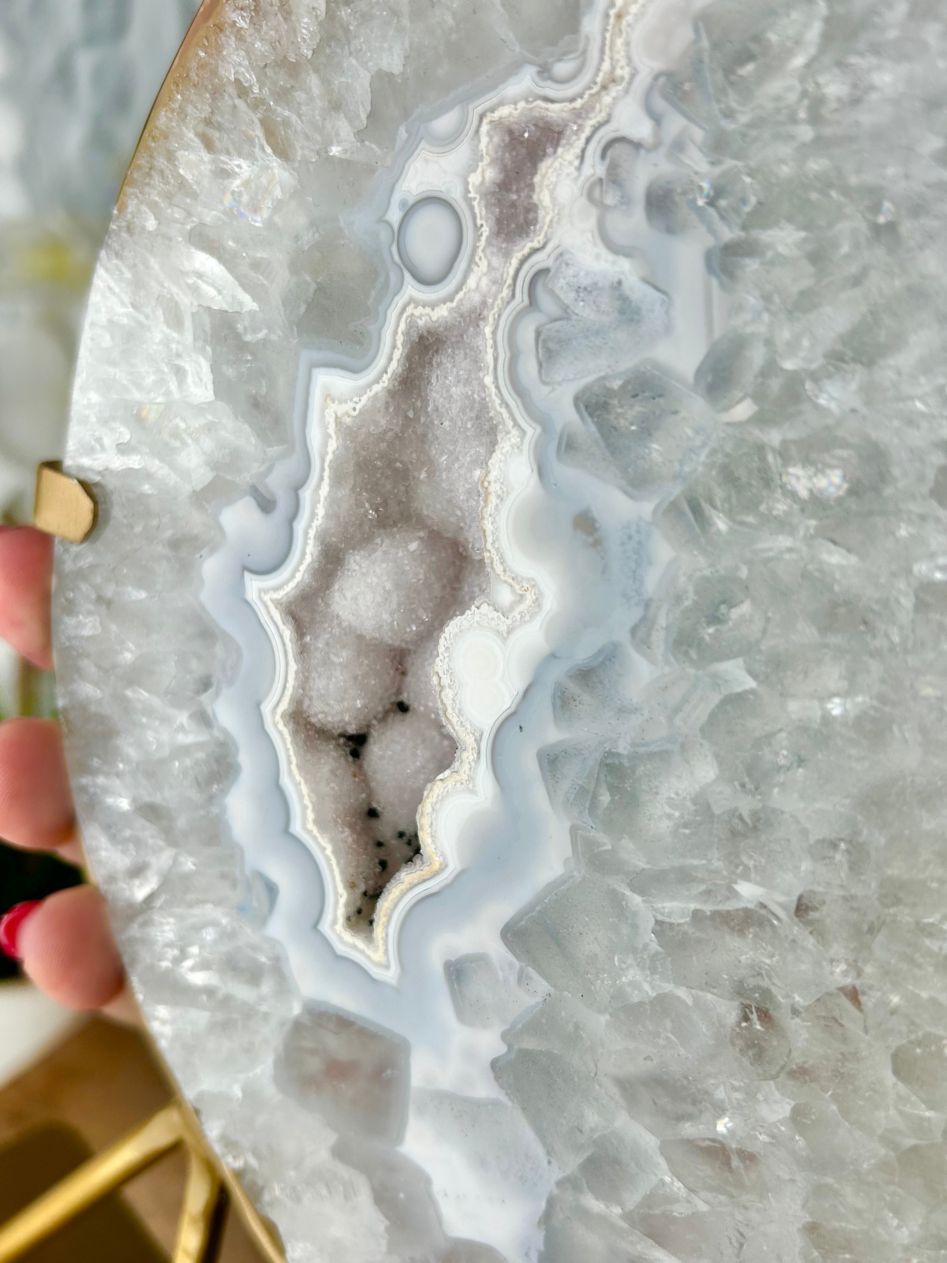 Druzy Agate Moon