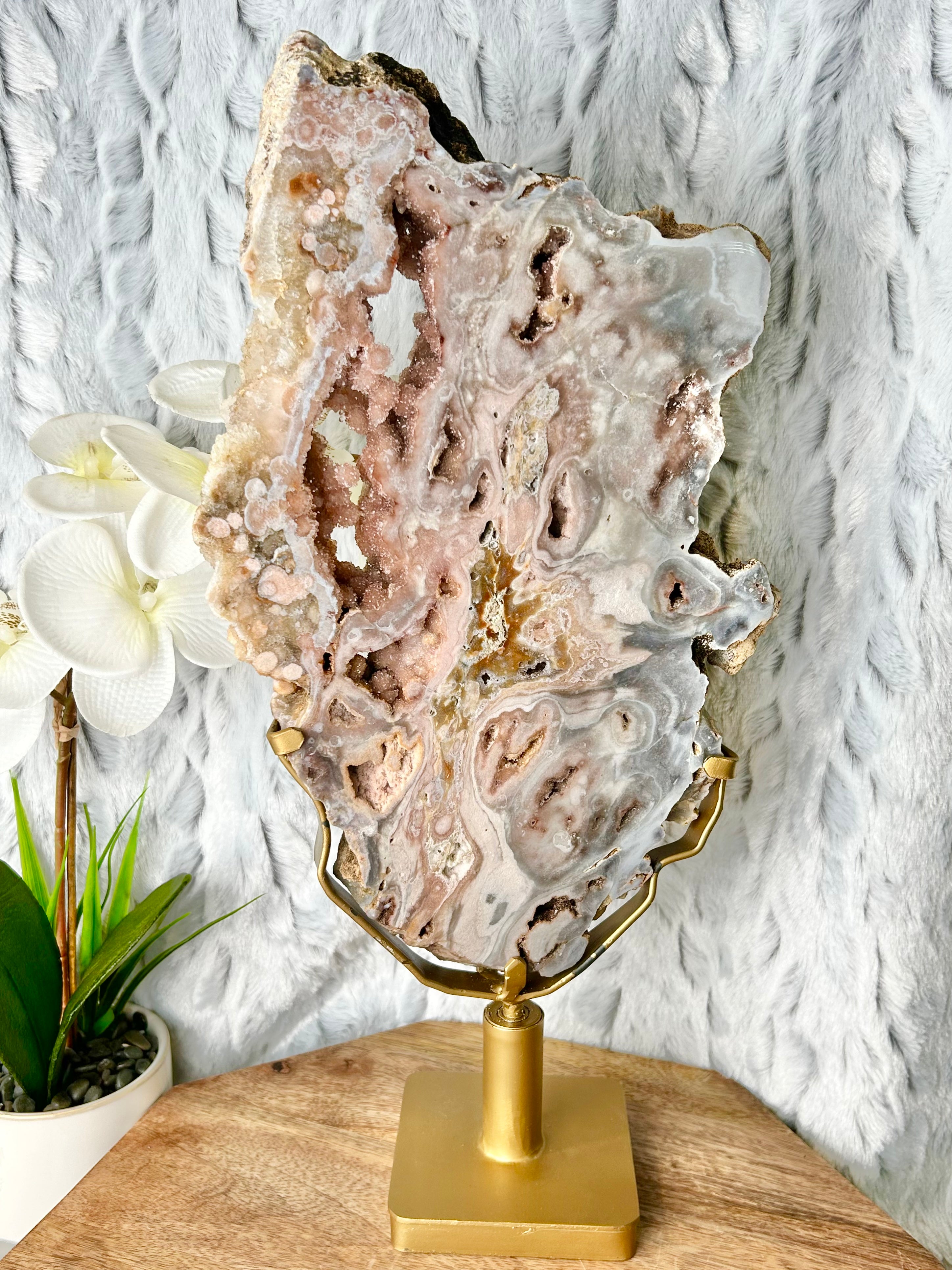 High Quality Pink Amethyst Slab