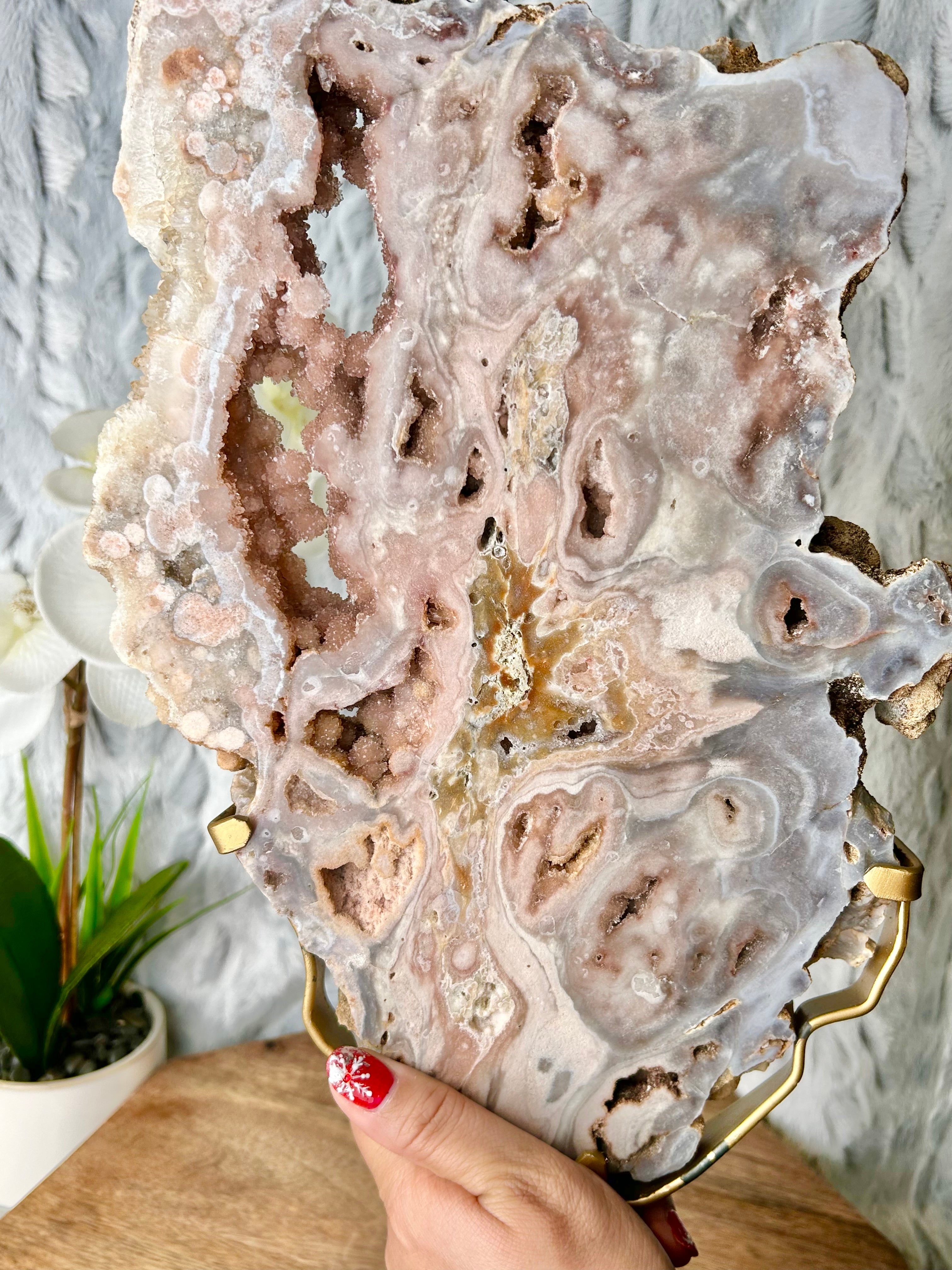 High Quality Pink Amethyst Slab