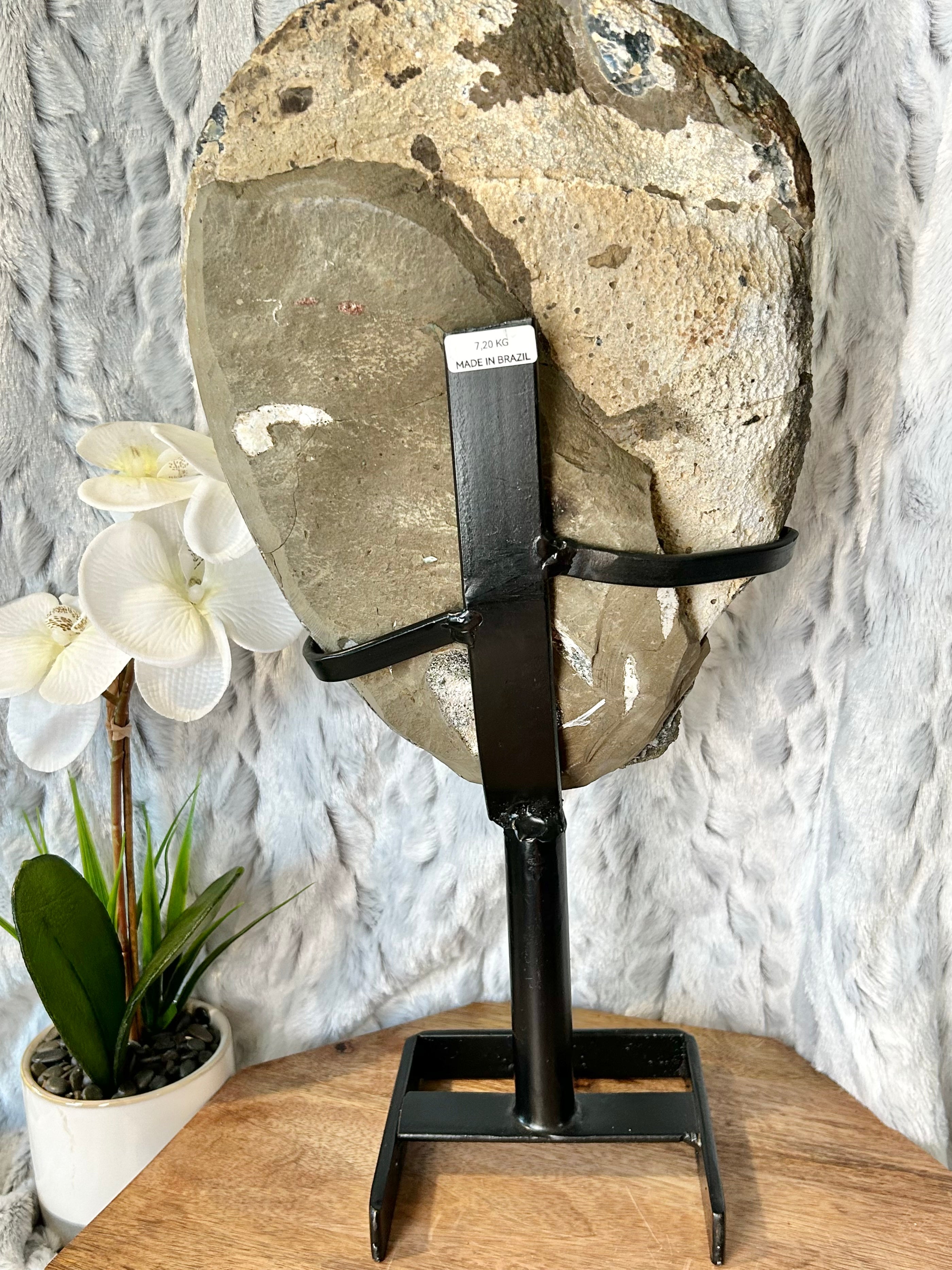 Large Amethyst Geode with Calcite