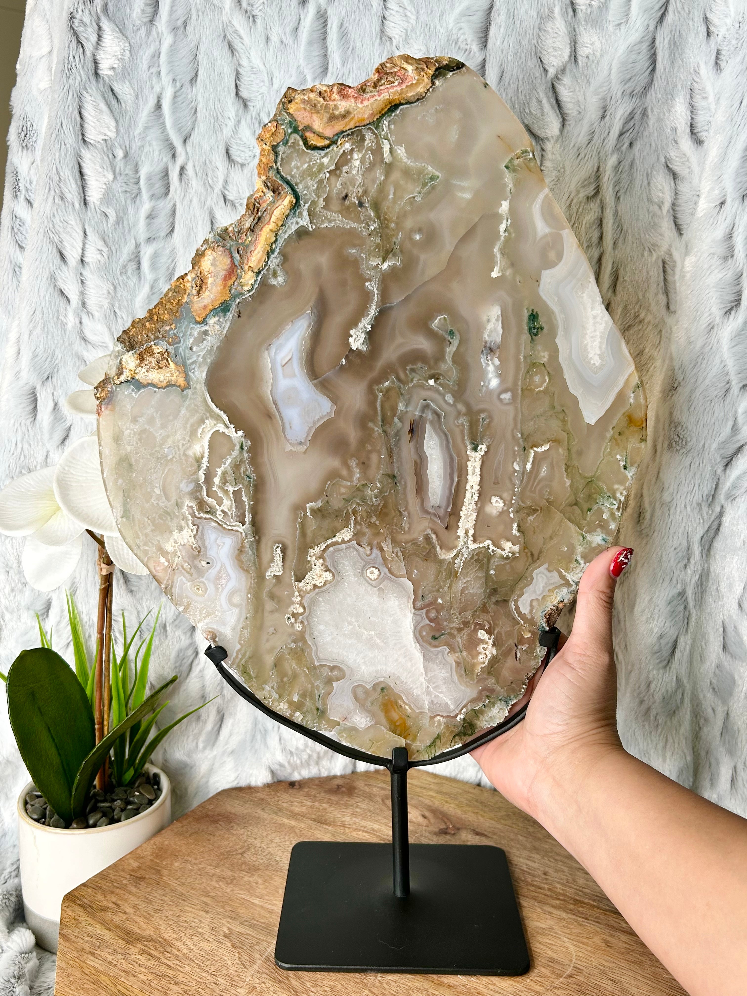 Large Moss Agate Slab