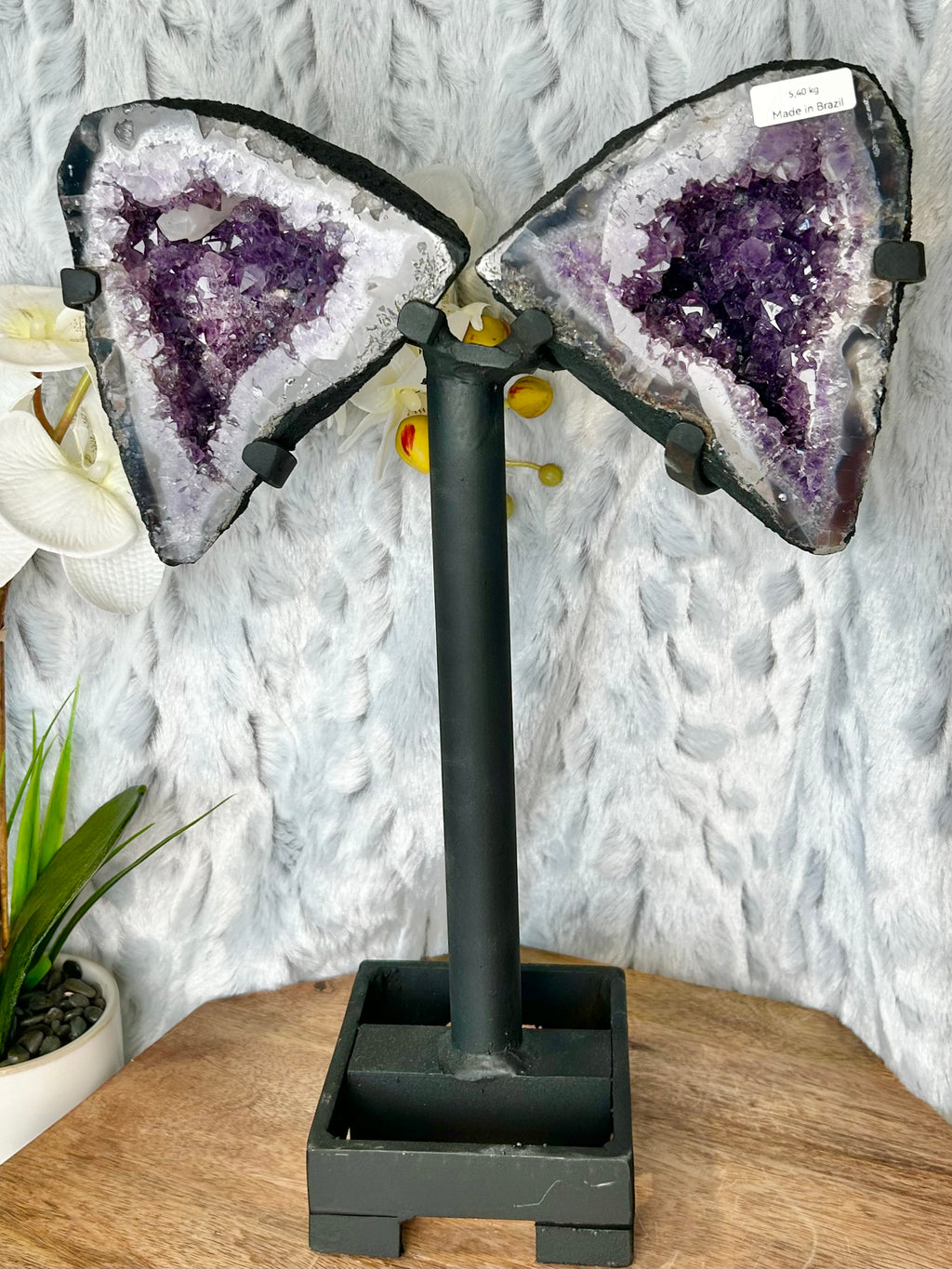 Amethyst Geode Butterfly