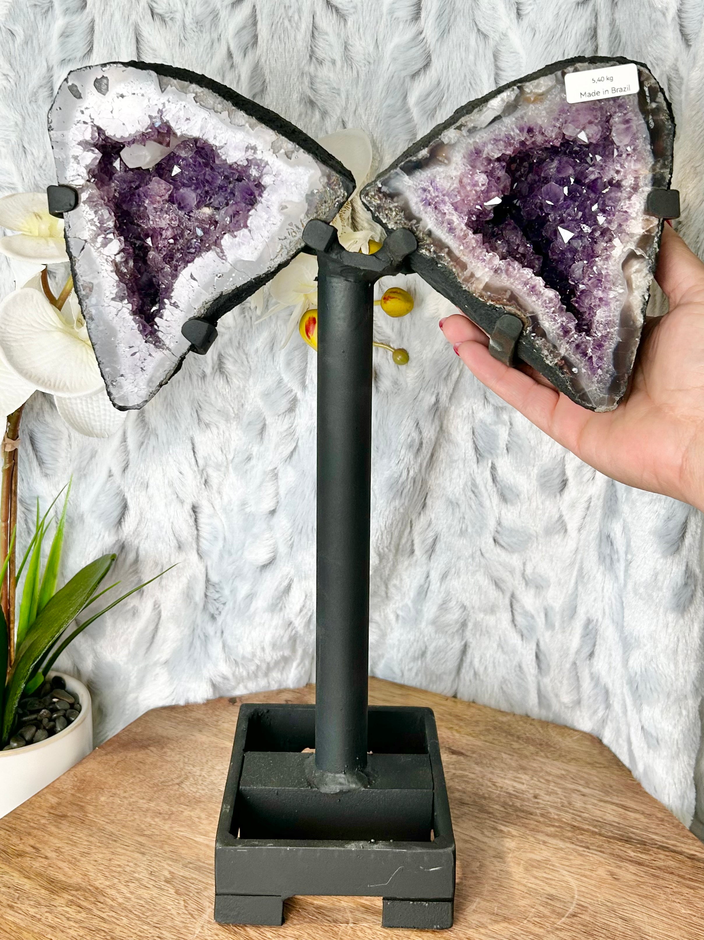 Amethyst Geode Butterfly