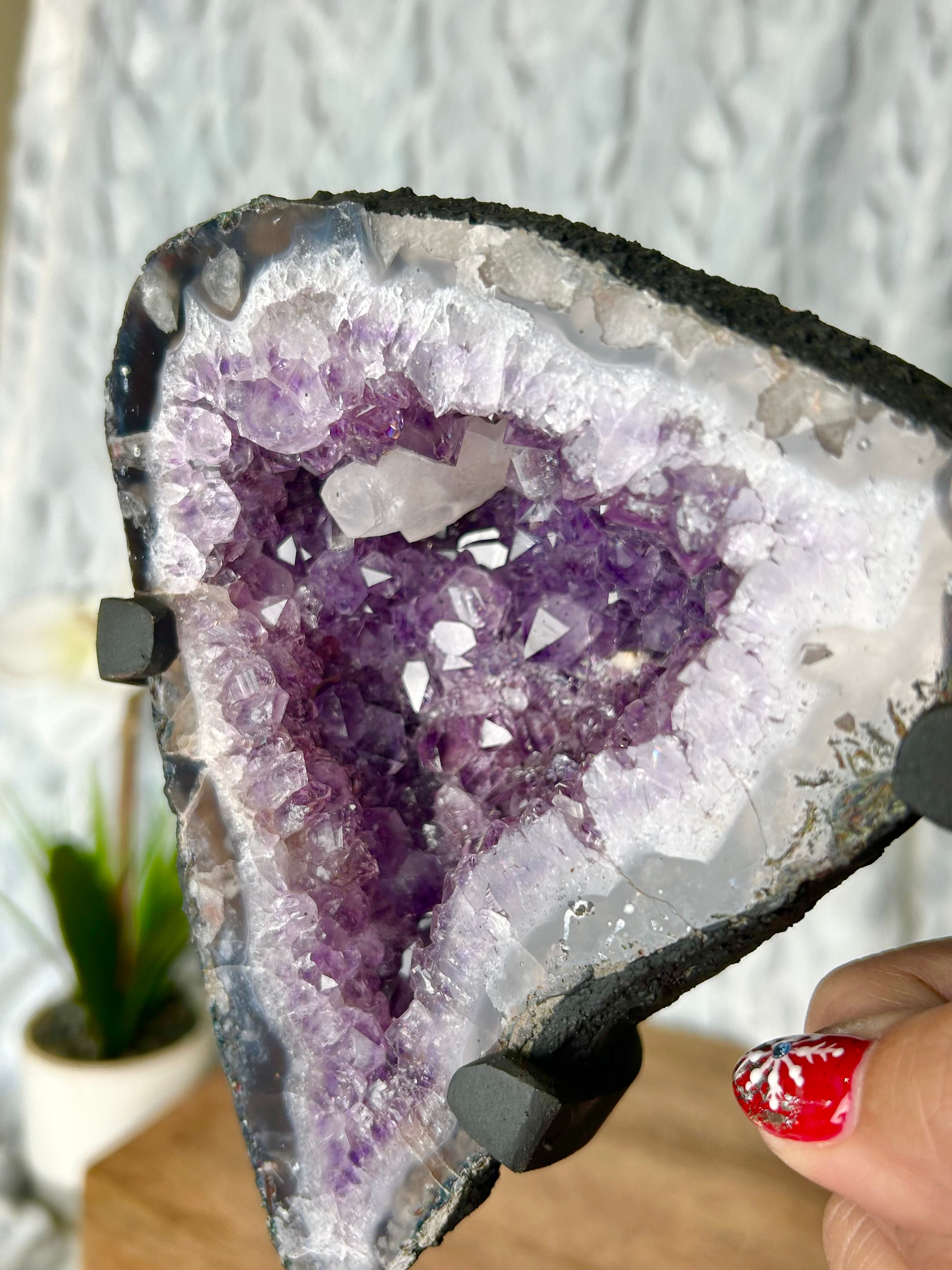 Amethyst Geode Butterfly