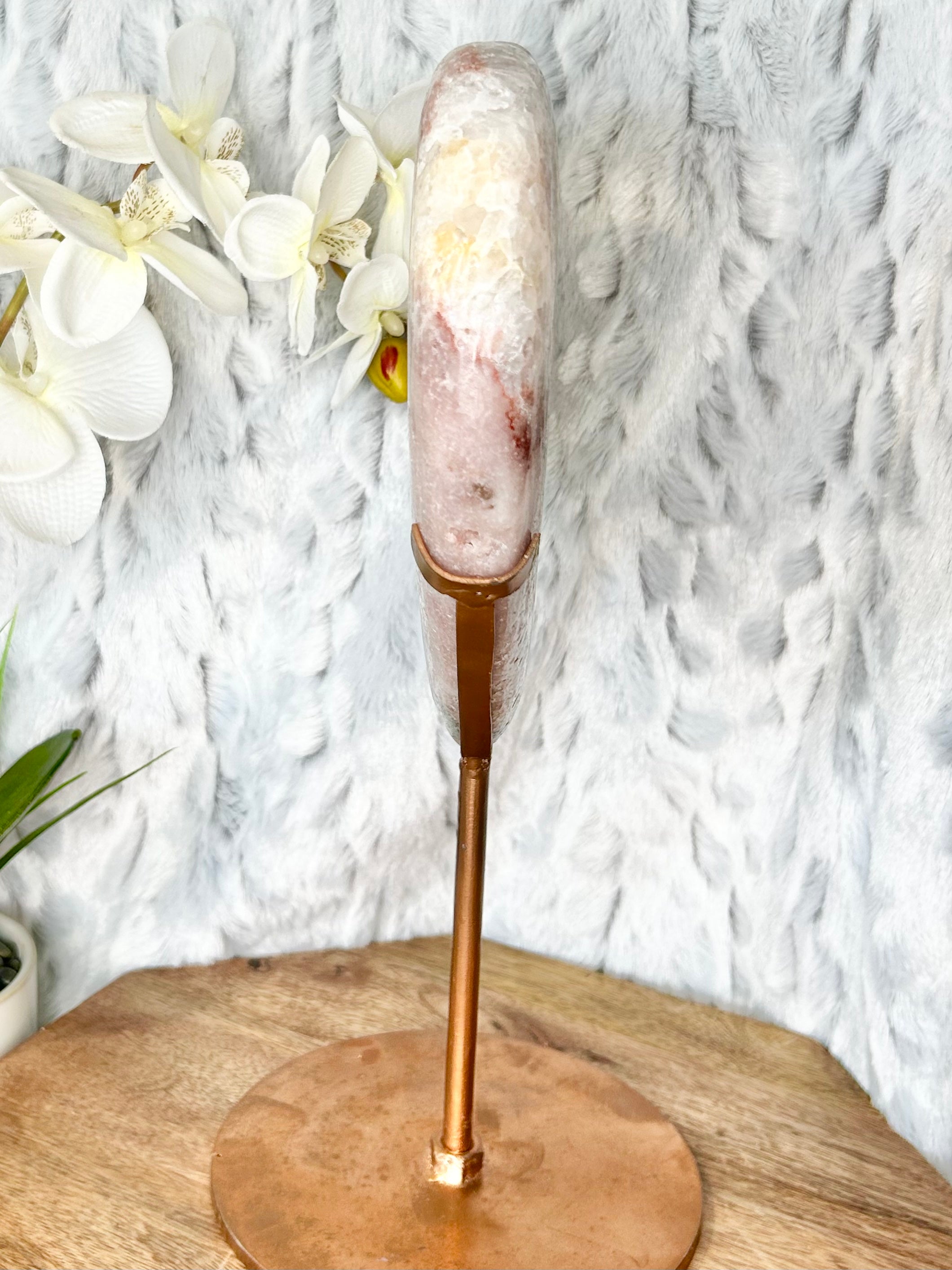 Large Pink Amethyst Heart