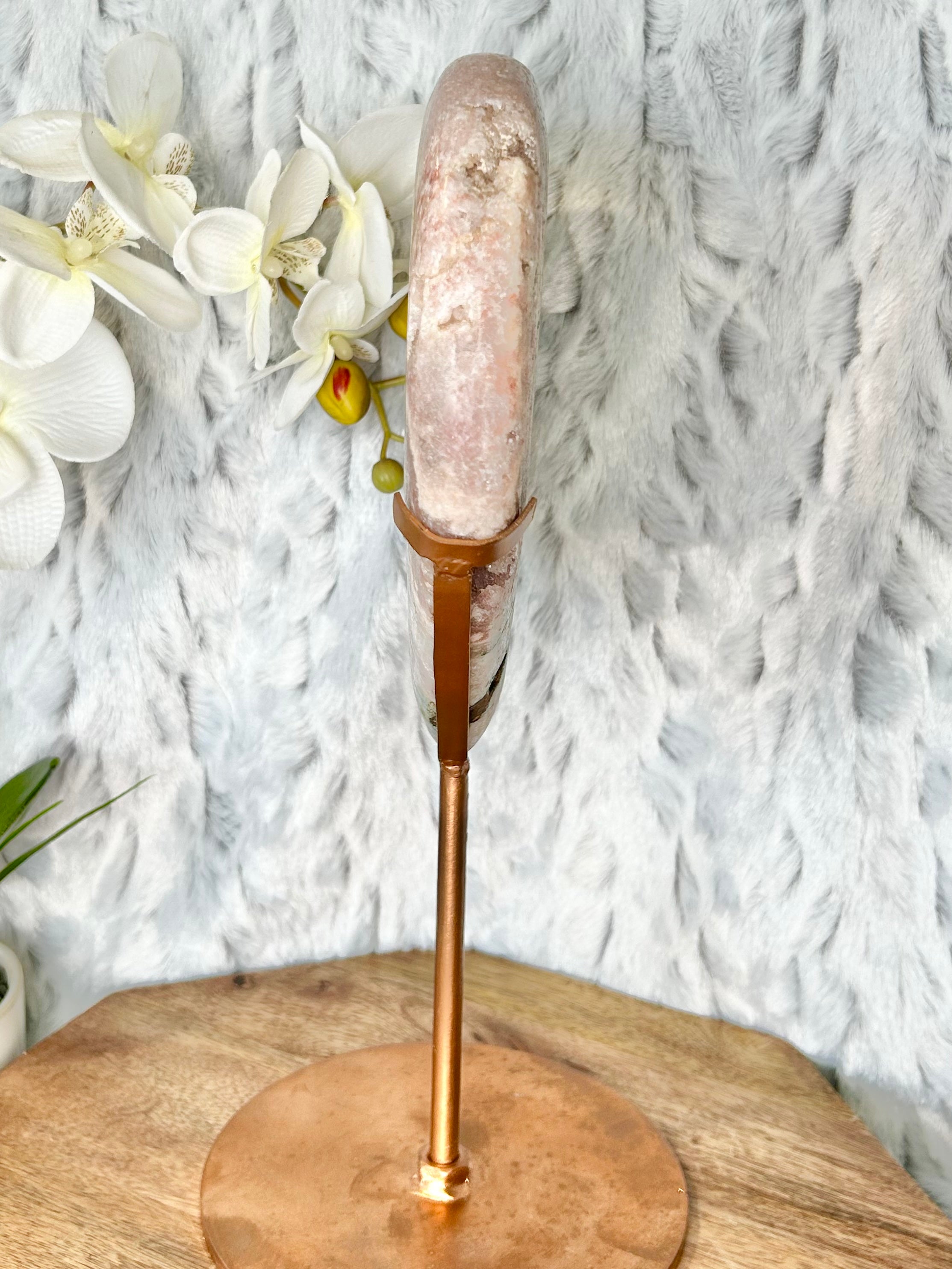 Large Pink Amethyst Heart