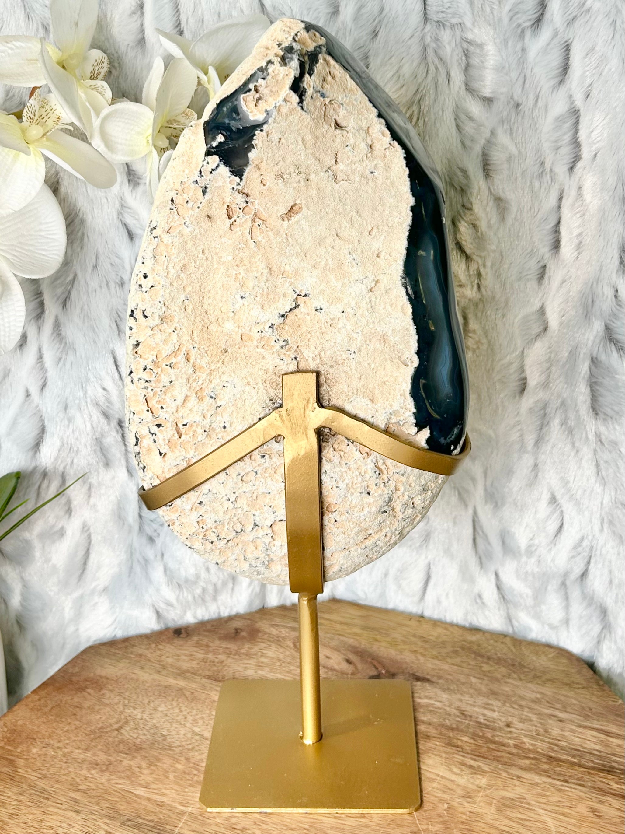 Large Blue Banded Geode