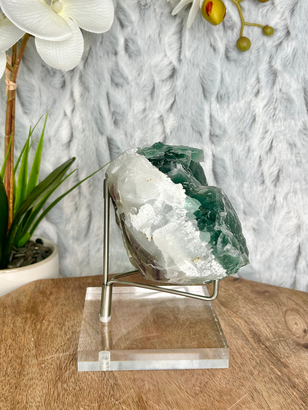 Octahedral Green Fluorite