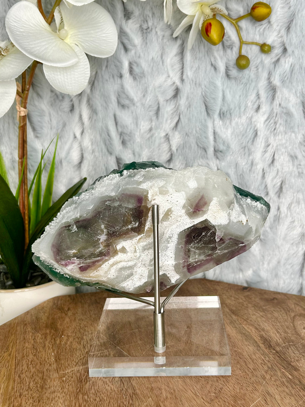 Octahedral Green Fluorite