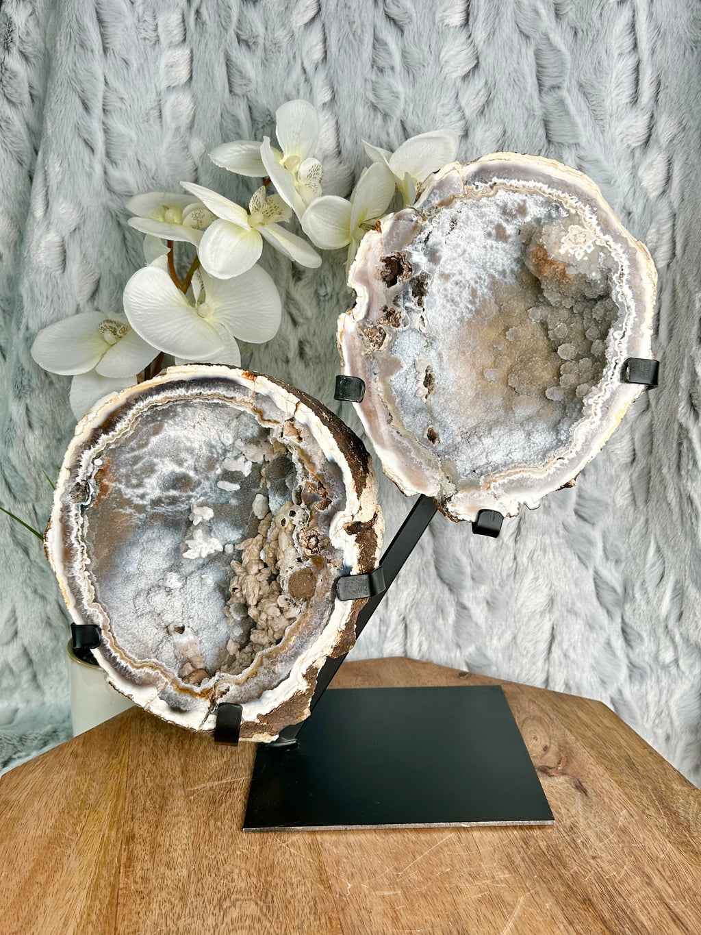 Agate geode set