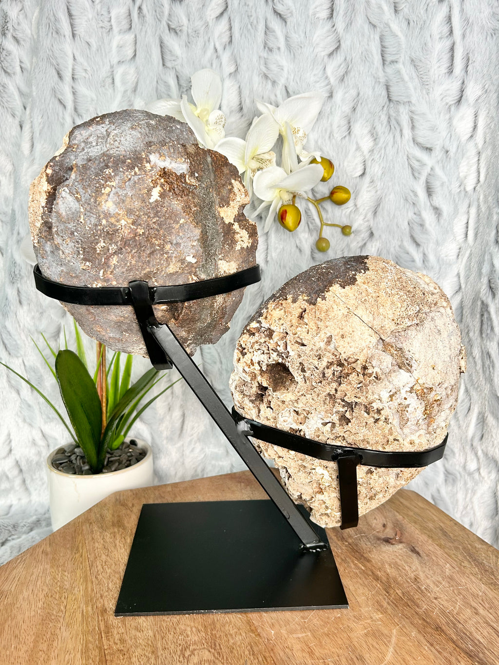 Agate geode set