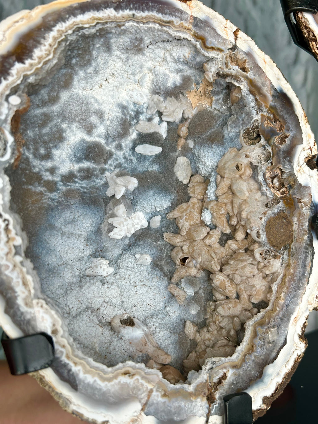 Agate geode set