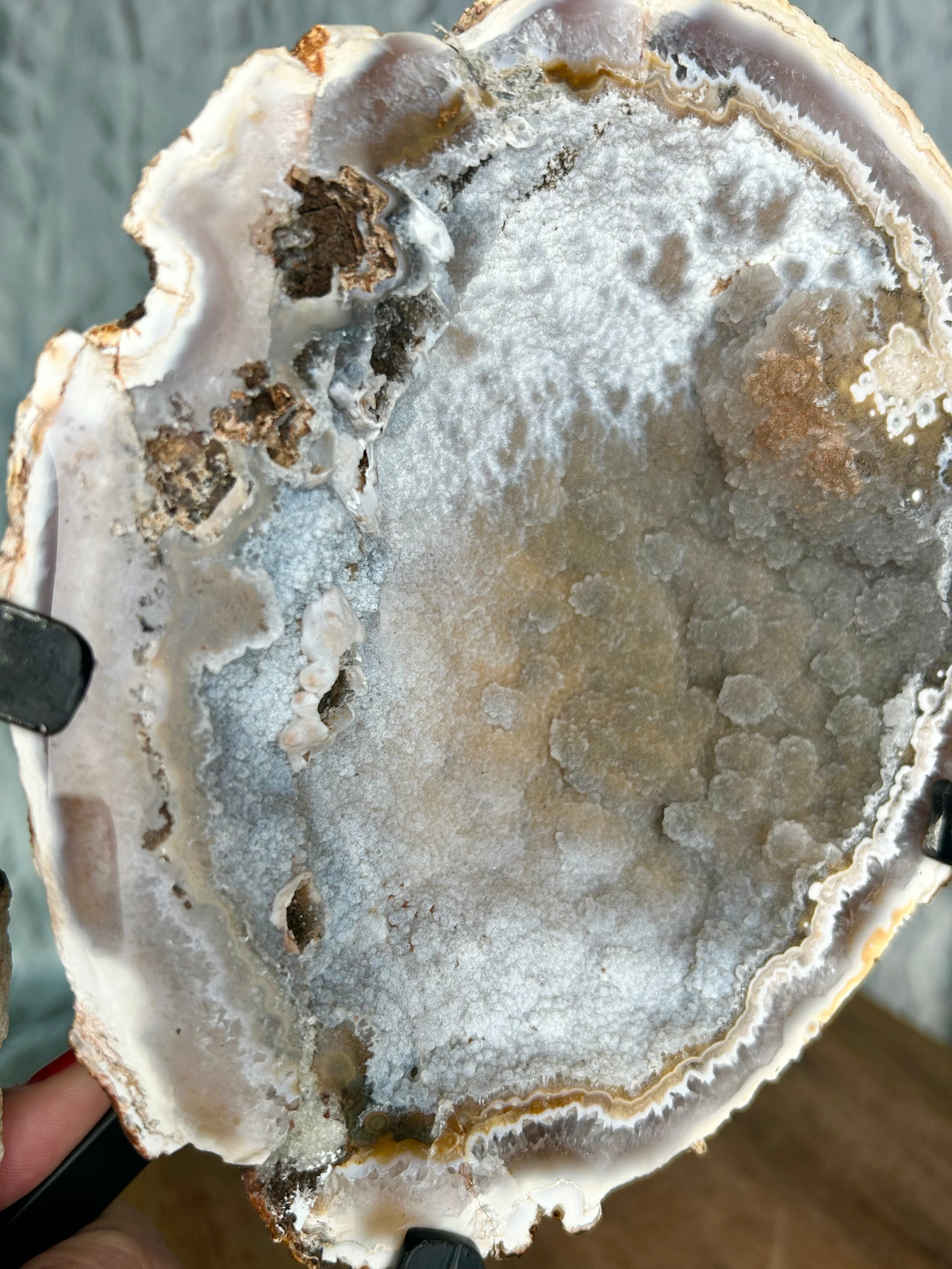 Agate geode set