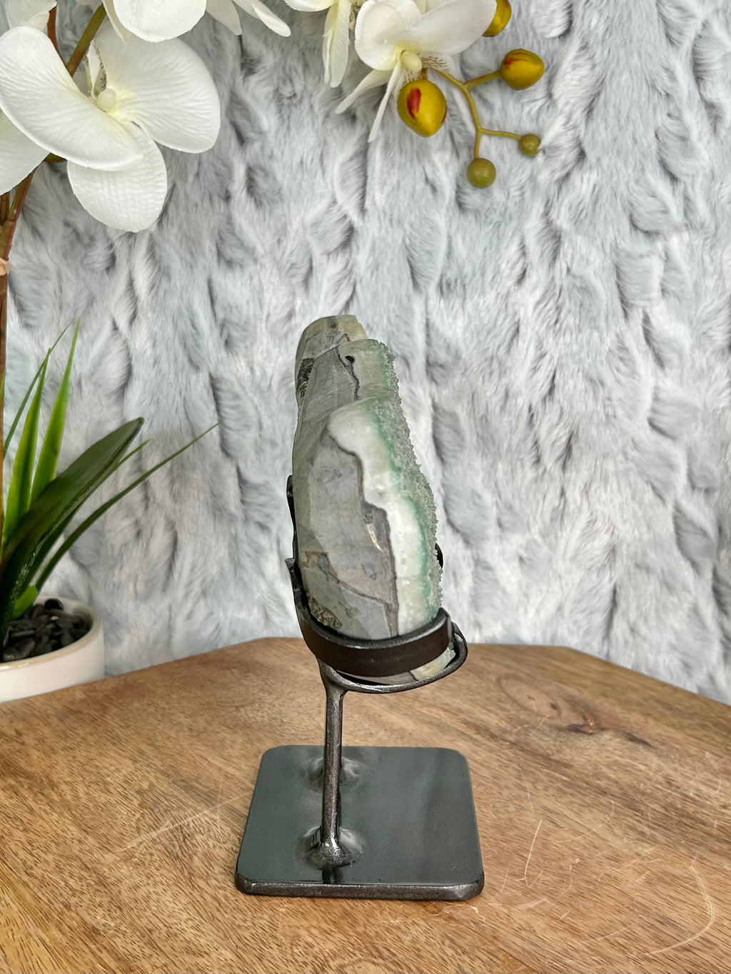 Uruguayan Rainbow Amethyst Guitar Carving