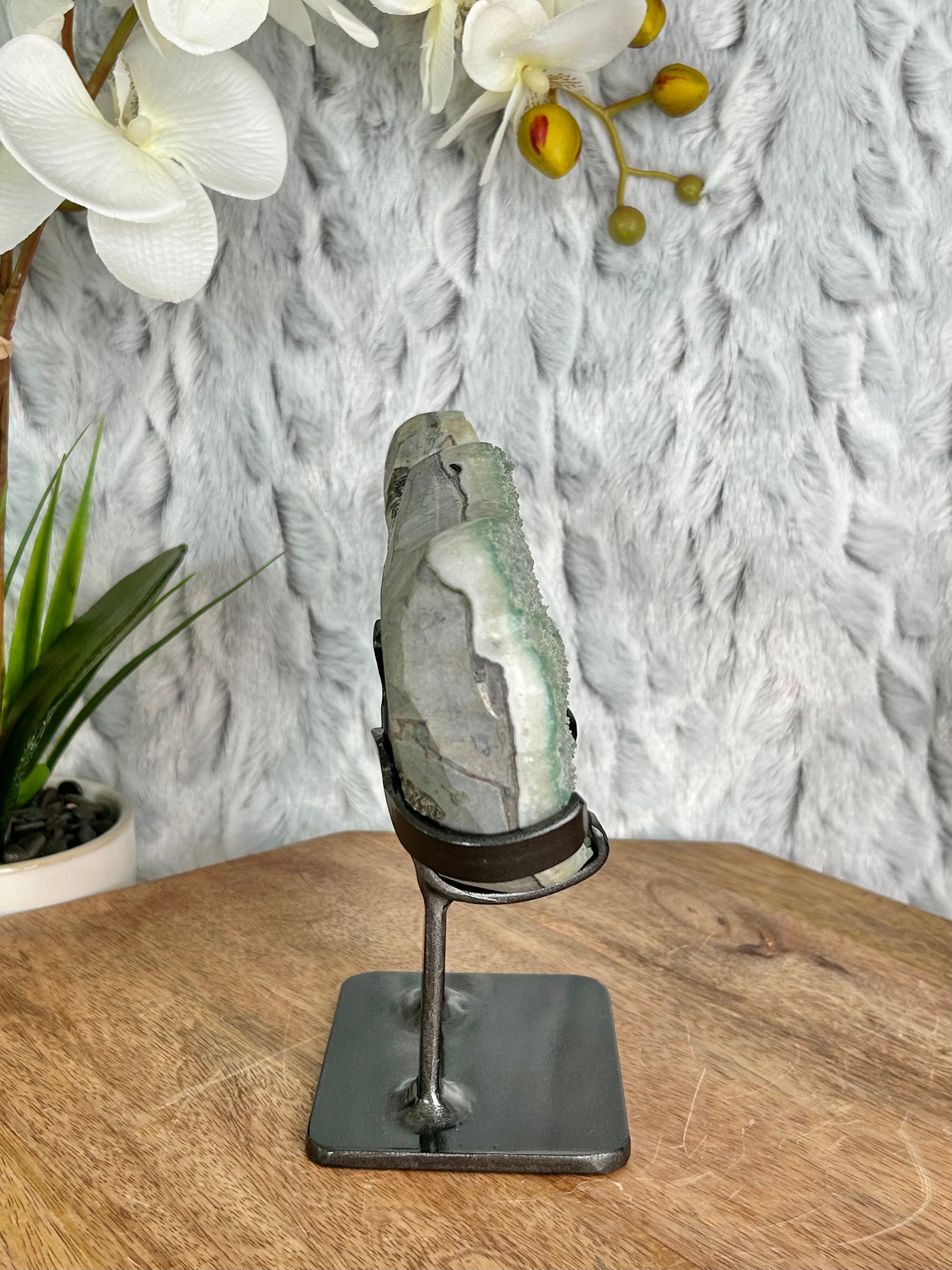 Uruguayan Rainbow Amethyst Guitar Carving