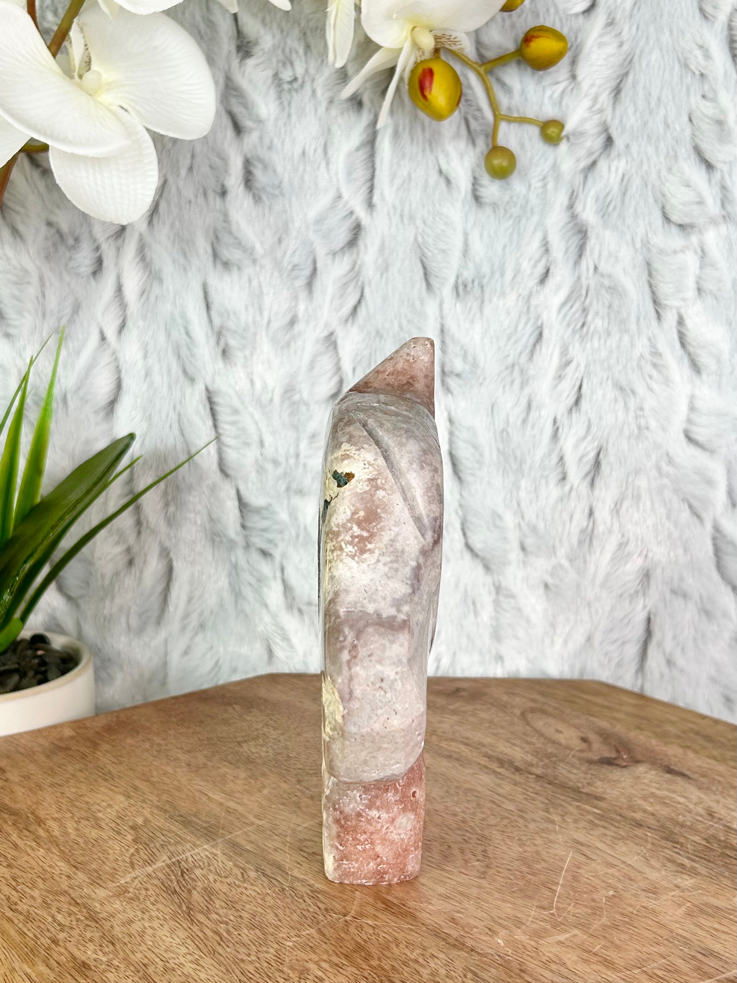 Red Druse Pink Amethyst Horse