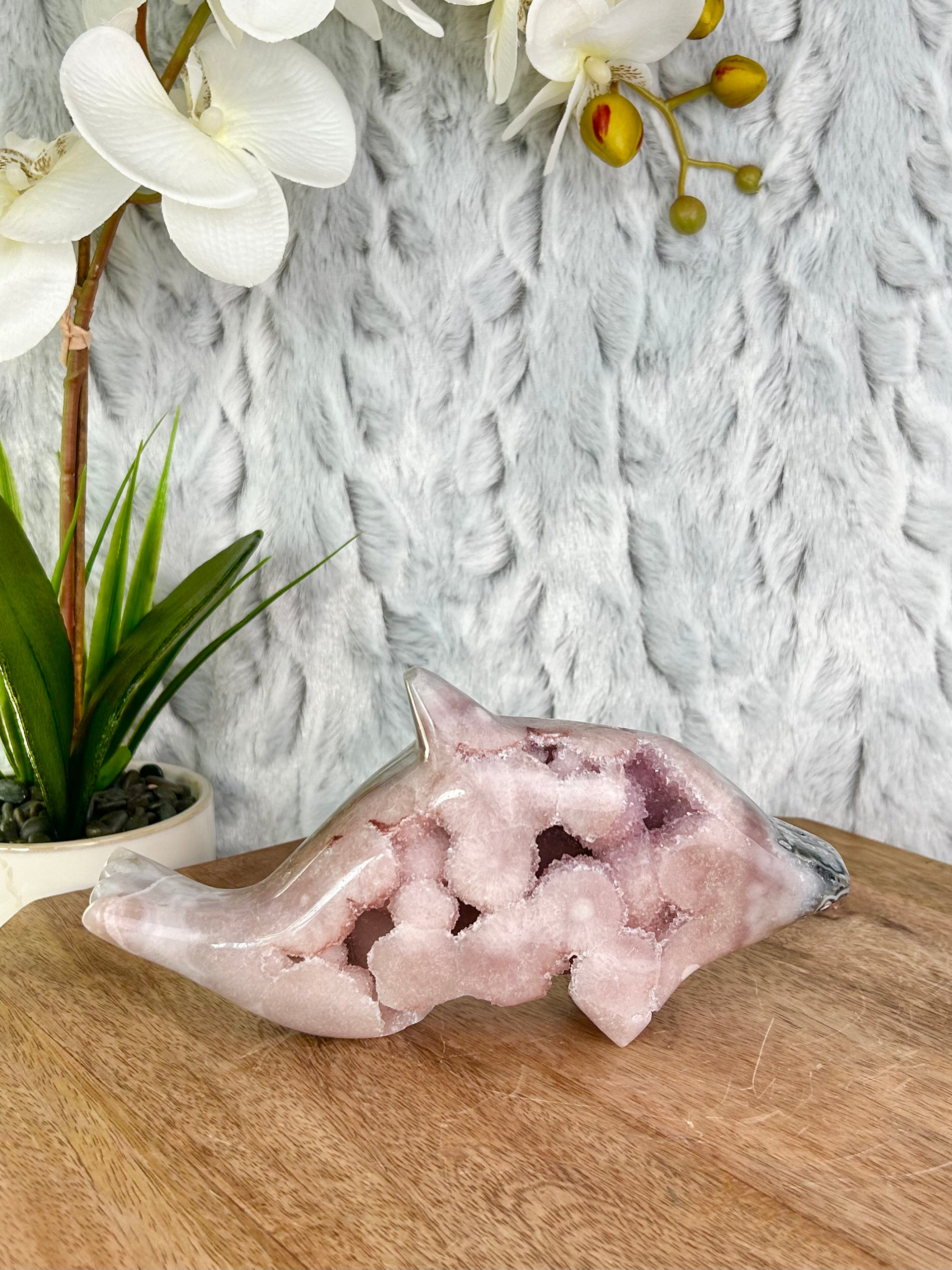 Pink Amethyst Dolphin