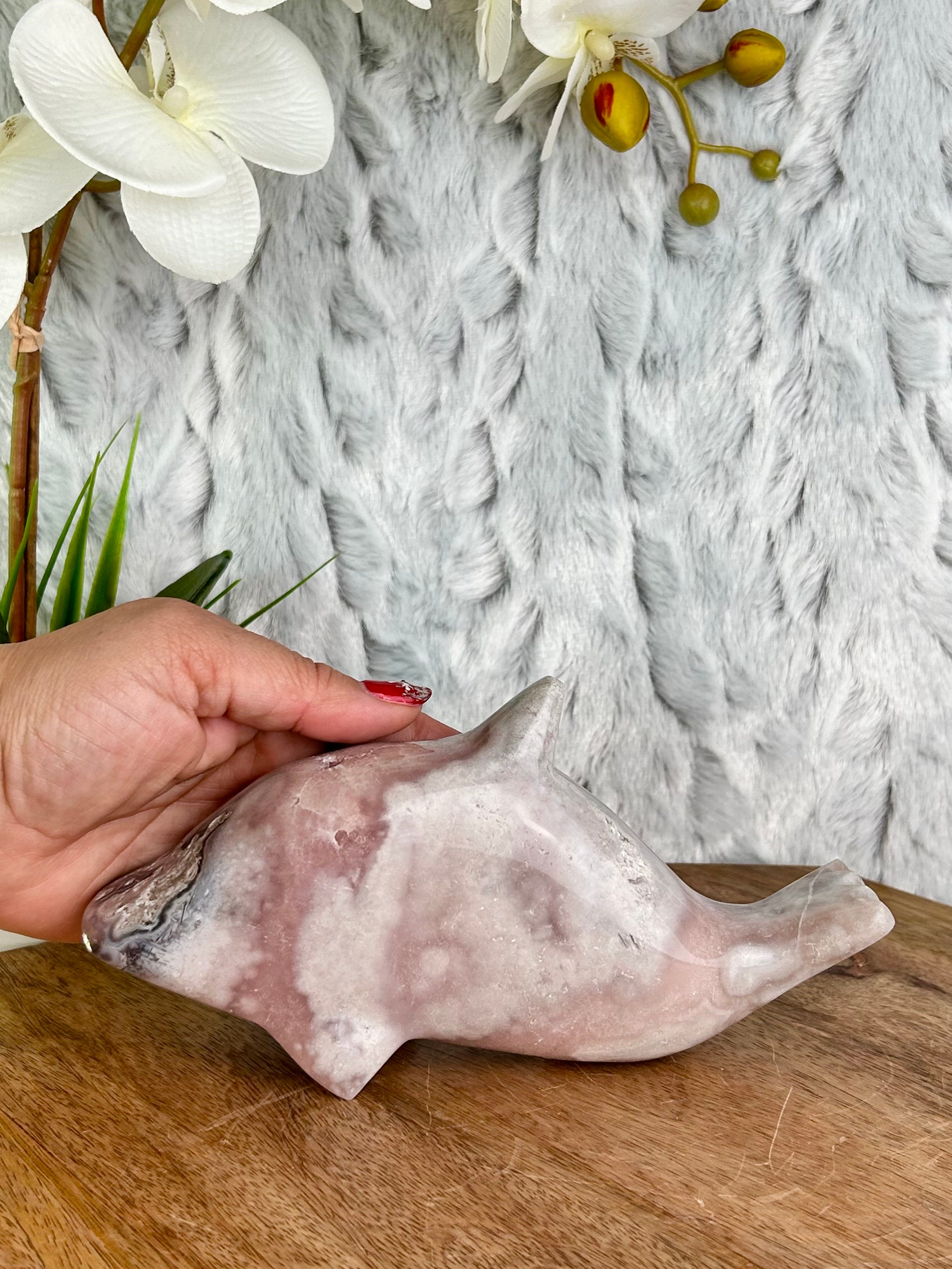 Pink Amethyst Dolphin