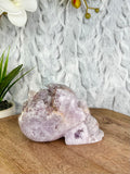 Pink Amethyst Skull