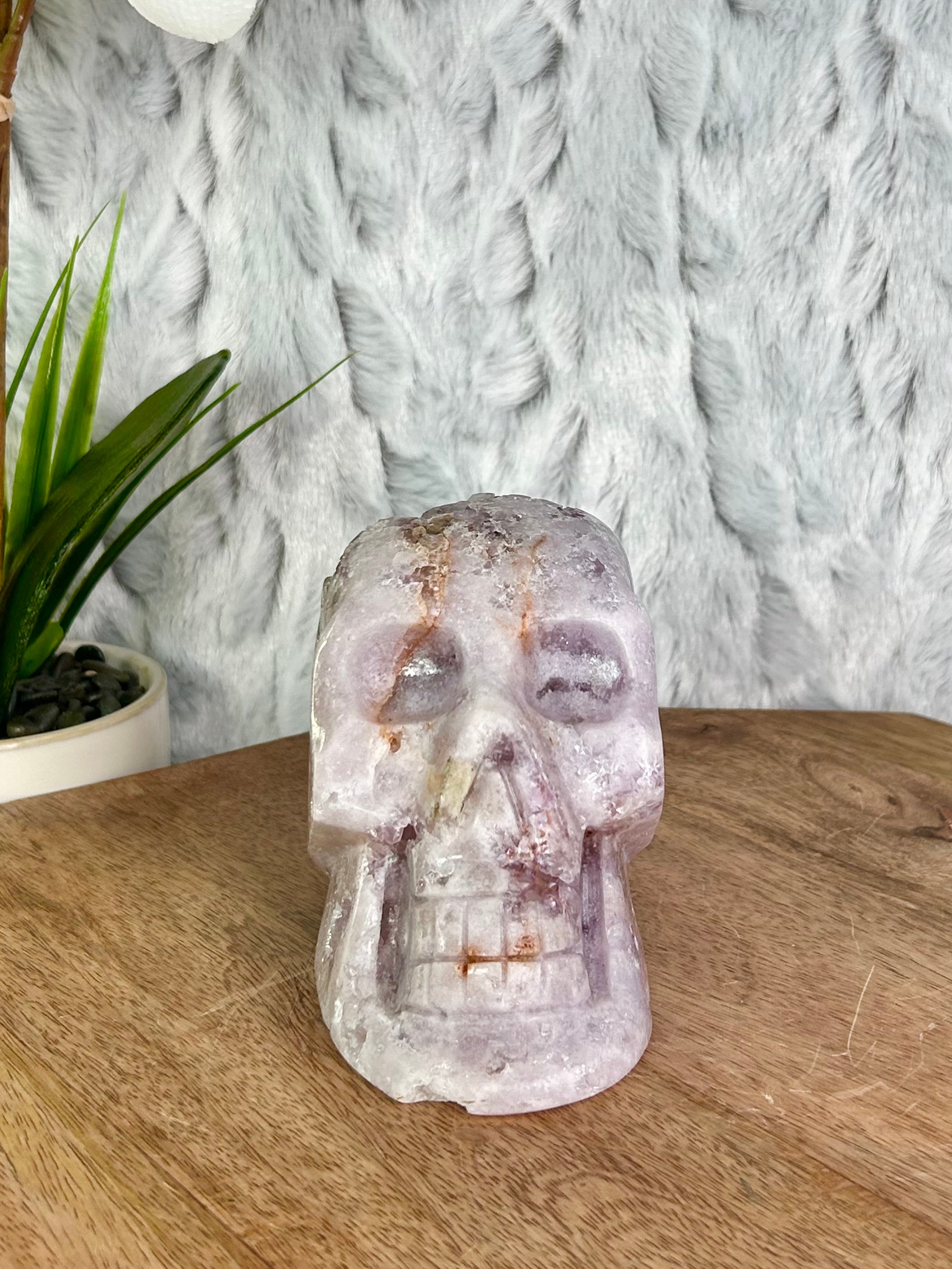 Pink Amethyst Skull